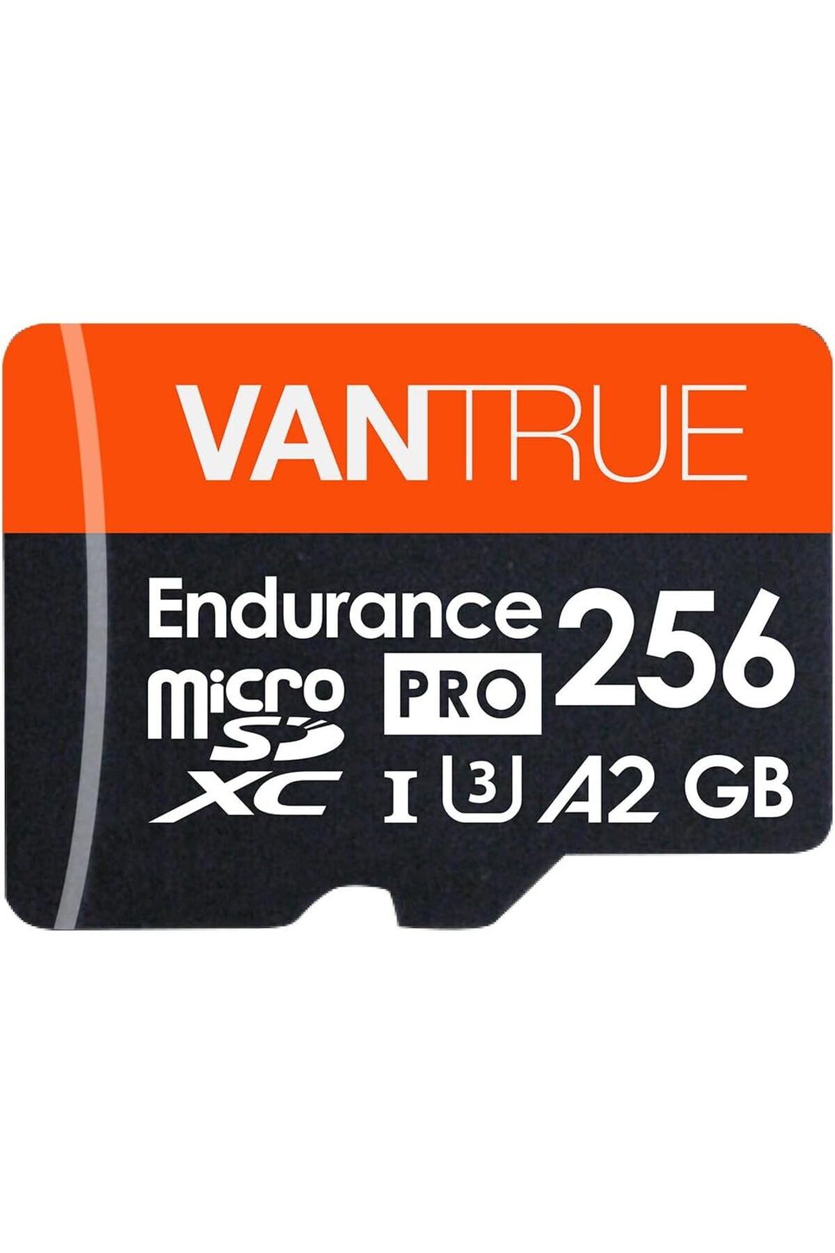 VANTRUE-256GB microSD UHS-I U3 V30 Class 10 4K UHD Video High Speed Transfer Monitoring SD Card with 1