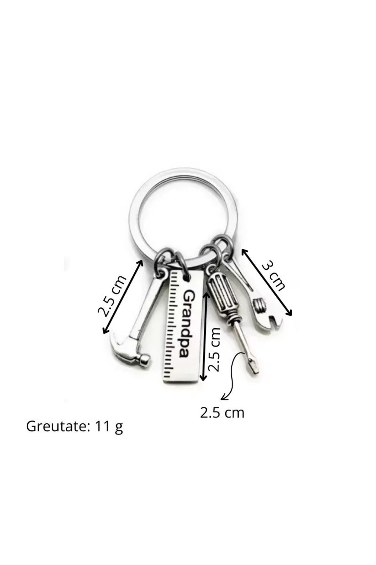 OEM-Pocket workshop tool keychain, mini tools for craftsmen and DIY enthusiasts, silver 2