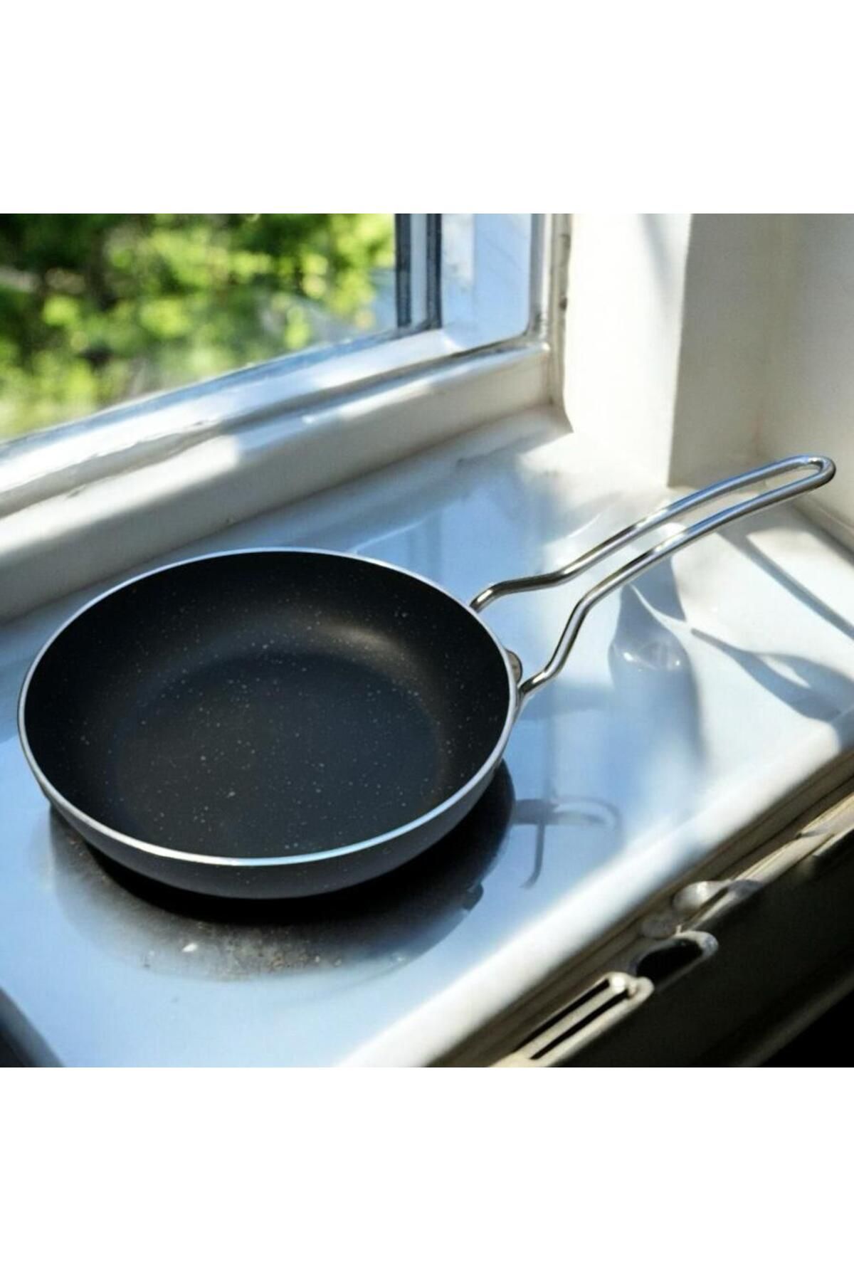 Peramari Tuna House Granit Kapaksız Tava 32 cm Siyah