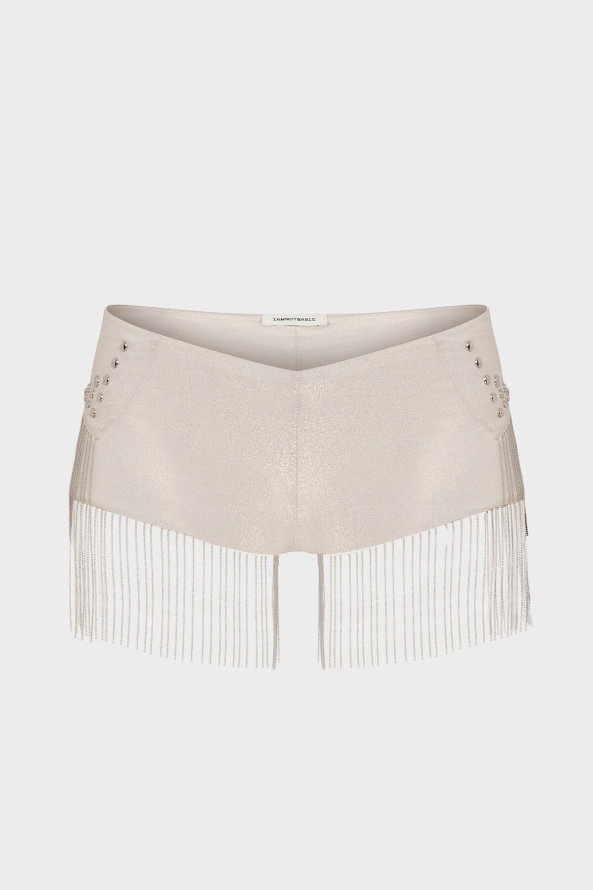 IAMNOTBASIC-Eris Shorts - Metallic Beige 5
