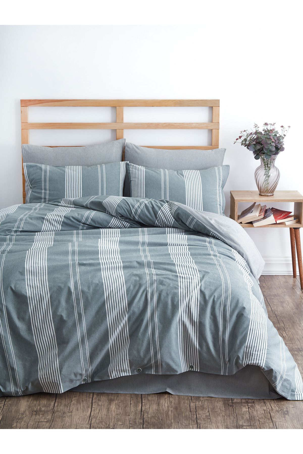 HOME MOD STORE NATUREL DOKUMA ÇİFT KİŞİLİK 4 YASTIK KILIFLI ÇEYİZLİK NEVRESİM TAKIMI