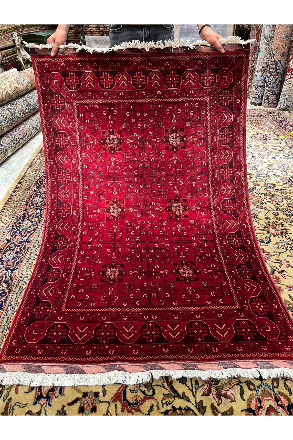 RD RAMAZAN DAĞ EL HALI SANATI El Dokuma Afgan Bilicik Halısıdır Birinci Sınıf Kalitesi Ebat160x100