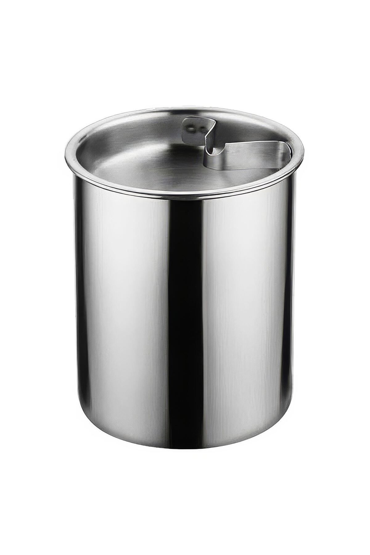 Falconetti Çelik 10 cm. Kafe Restaurant Kapaklı Yuvarlak Kül Tablası Küllük cin899gr