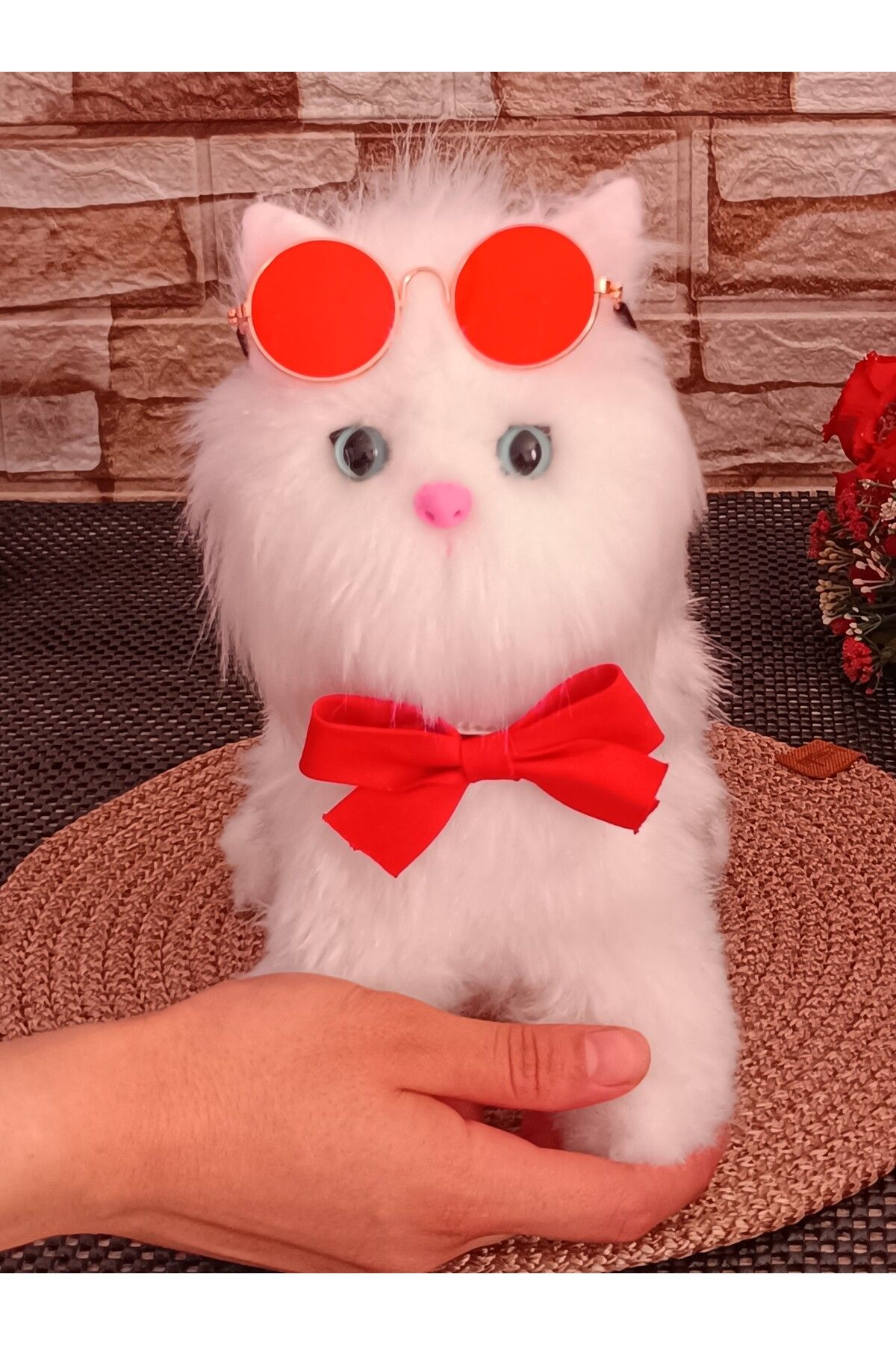 YNC Vivocraft El Yapımı Uzun Tüylü Peluş Dekoratif Kedi Figürü - Sınırlı Üretim Özel Tasarım