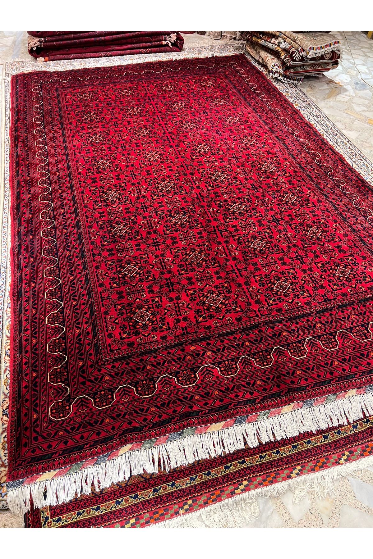 RD RAMAZAN DAĞ EL HALI SANATI El Dokuma Afgan Khamyap Halısıdır Birinci Sınıf Kalite Ebat 300x200