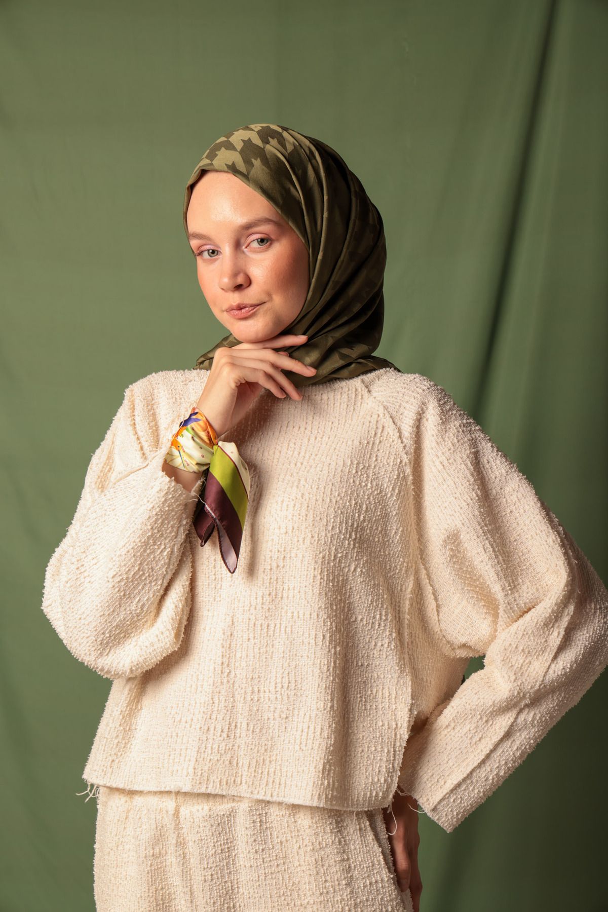 zanel scarf Line Up Desen Şal Eşarp