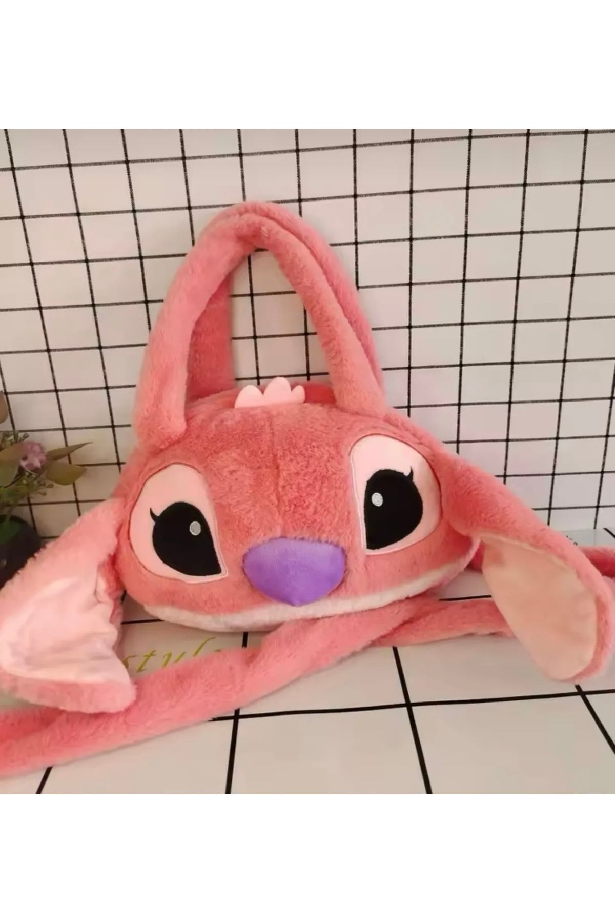 Otantik Home Stitch lilo omuz çantası dikiş kadınlar kızlar crossbody peluş çanta
