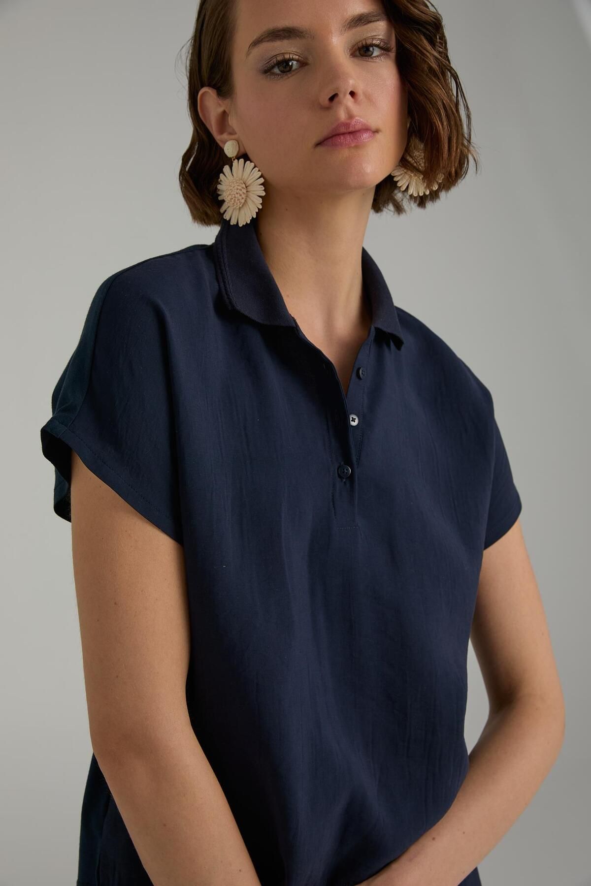 Brand Up Pamuk Modal Polo T-shirt
