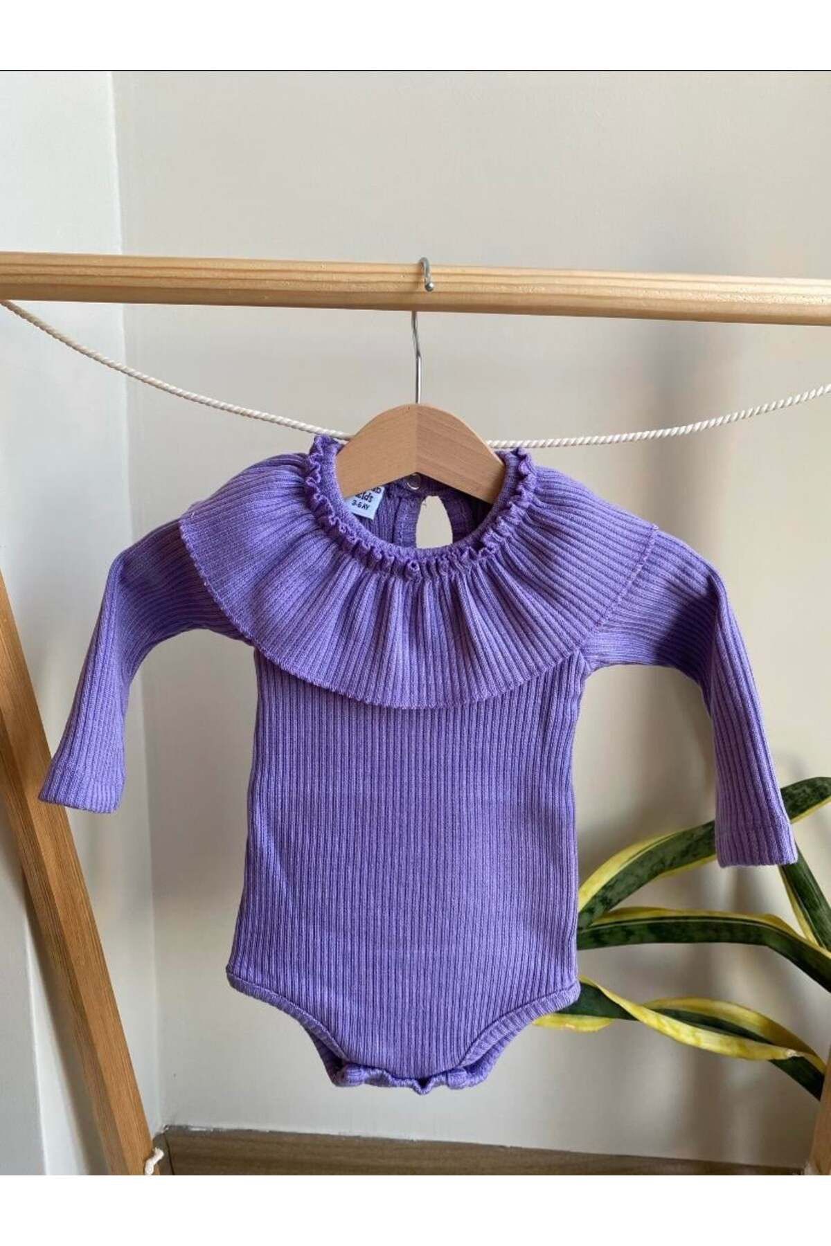 ArdenKids Lila Fırfır Yaka Zıbın