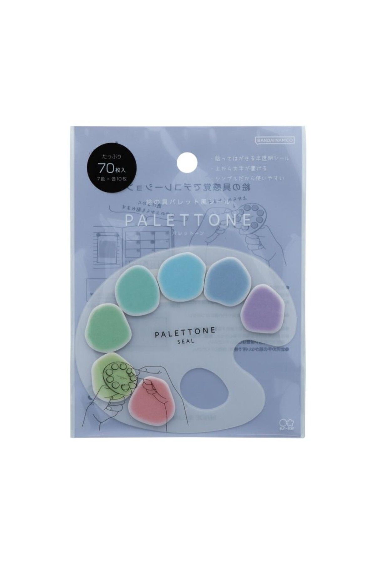 Sunstar Bandai Namco PALETTONE Sticker Çıkartma - Fluffy Cotton Candy