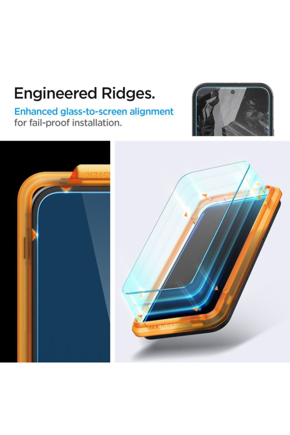 Spigen-[SET 2x] Folie de protecție ecran din sticlă securizată pentru Google Pixel 8a, Glas.tR Align Master, Spigen, Transparentă 7