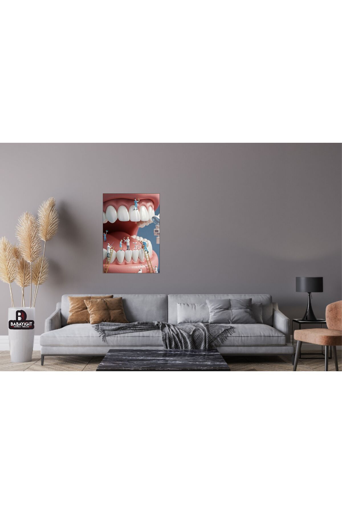 babayiğitreklam Tekli Çerçeveli Dişci Model Tablo