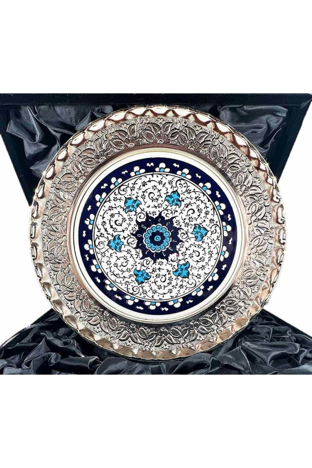 Çini Evi Kurum Ziyaret Hediyesi Gümüş Tabak