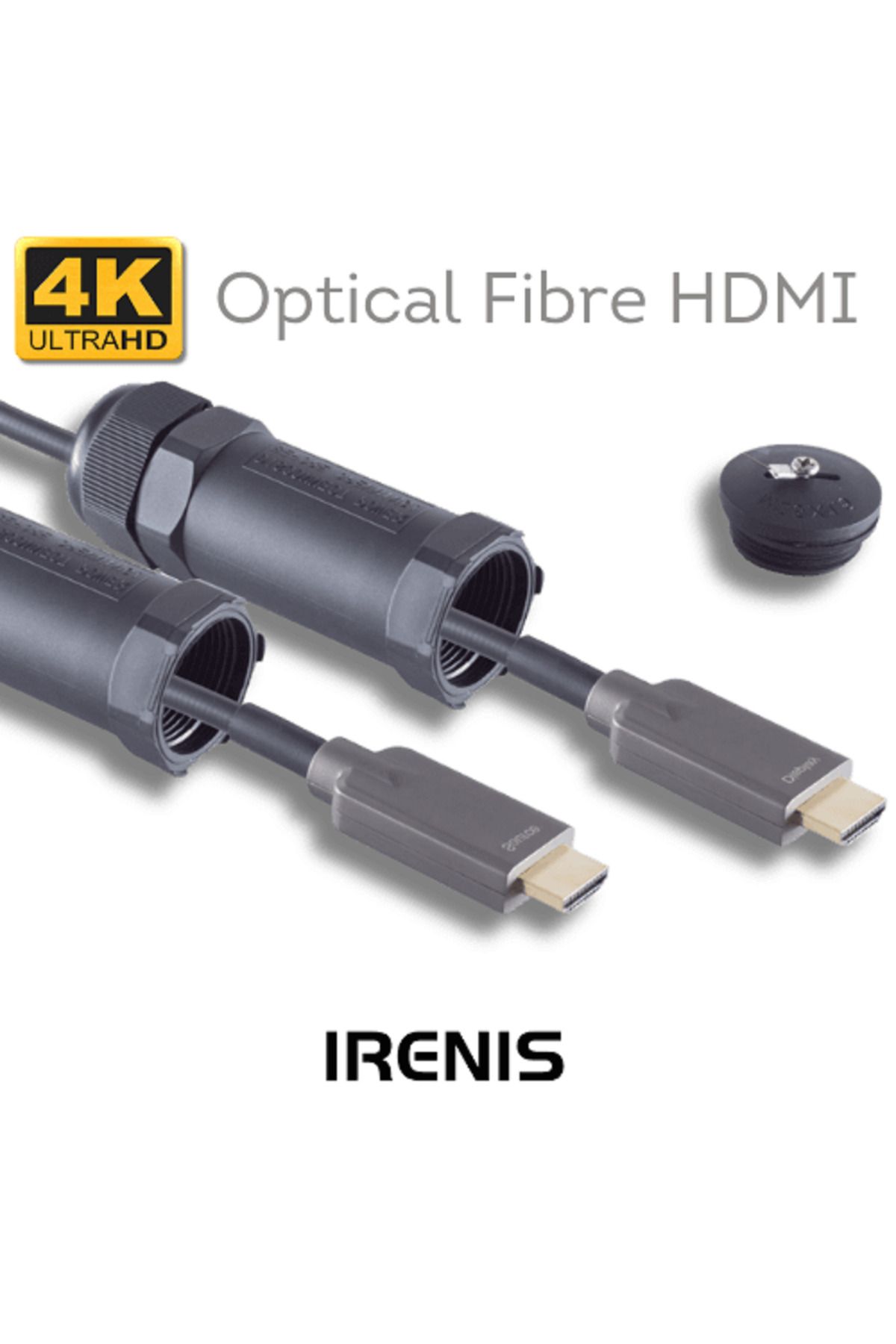 IRENIS Irenıs Zırhlı HDMI 4K Hibrit Kablo, 7,50 Metre