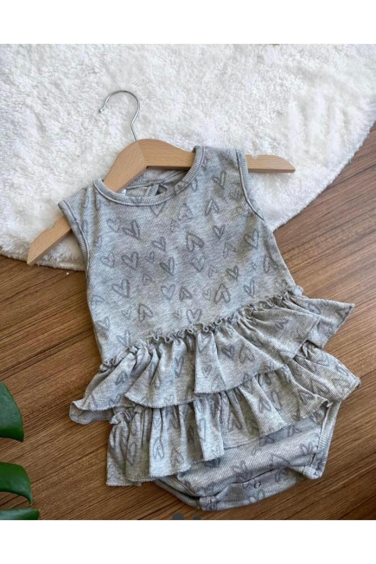 ArdenKids Gri Kalpli Bebek Zıbın