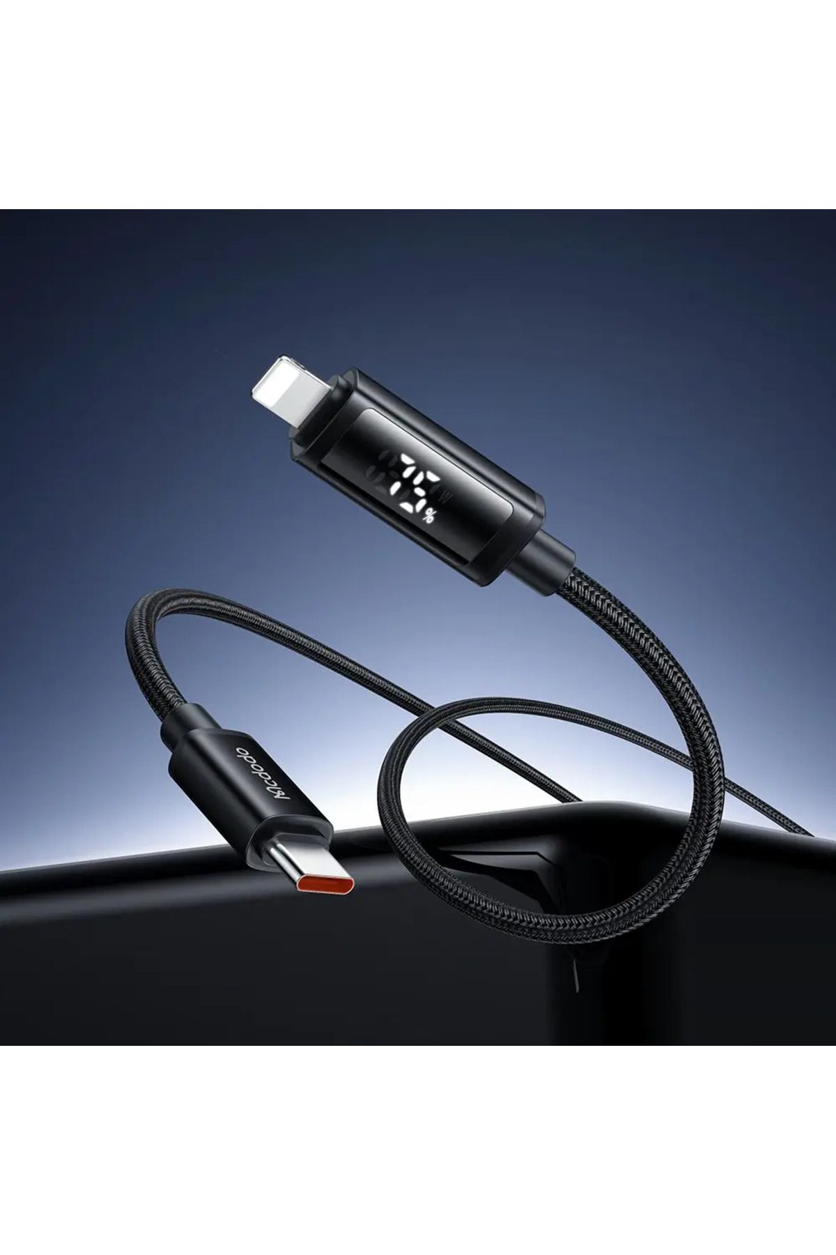 Mcdodo CA-7990 TYPE-C TO LİGHNİNG 36W ÇİFT LED EKRANLI KABLO