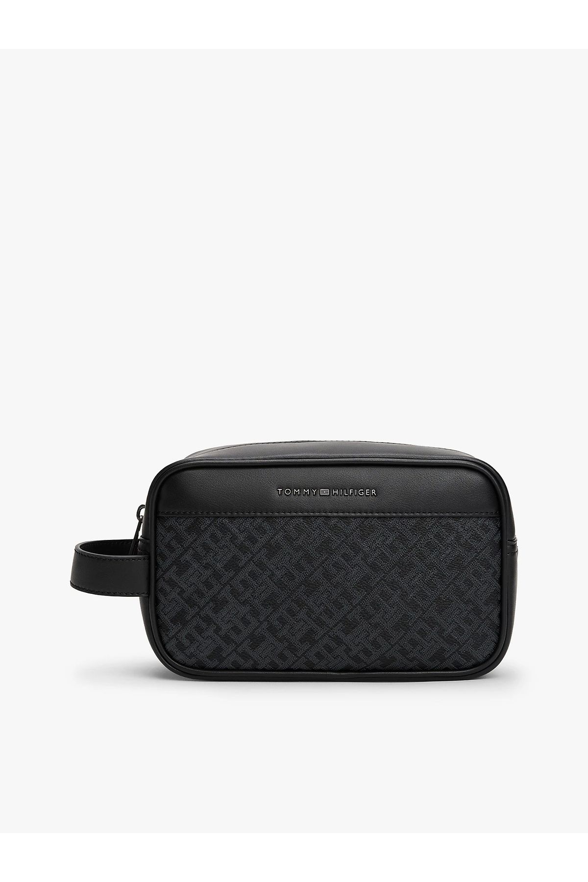 Tommy Hilfiger TH MONOGRAM WASHBAG Erkek Siyah El Çantası AM0AM13528BDS