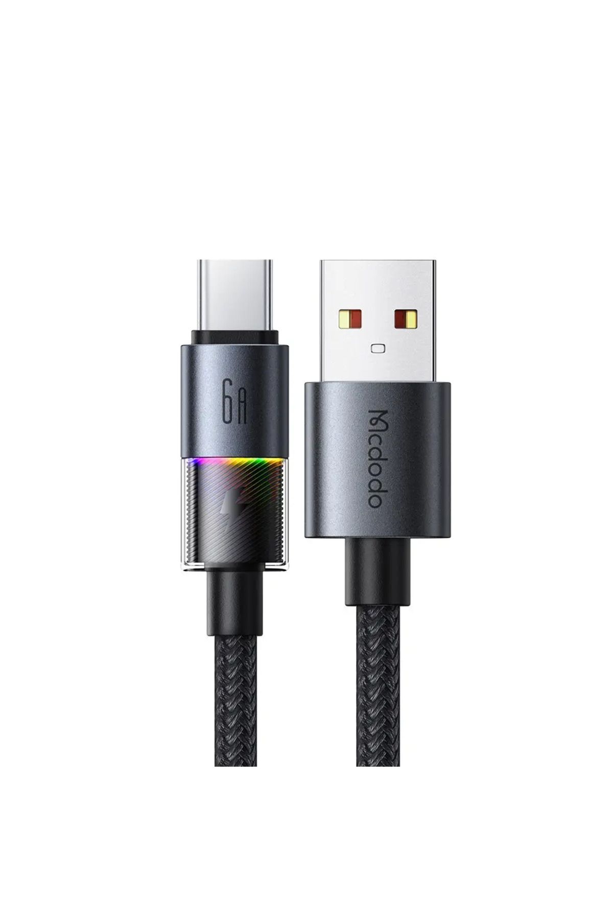 Mcdodo CA-8180 USB-A TO TYPE-C 7 Renkli Işıklı 1.2M KABLO