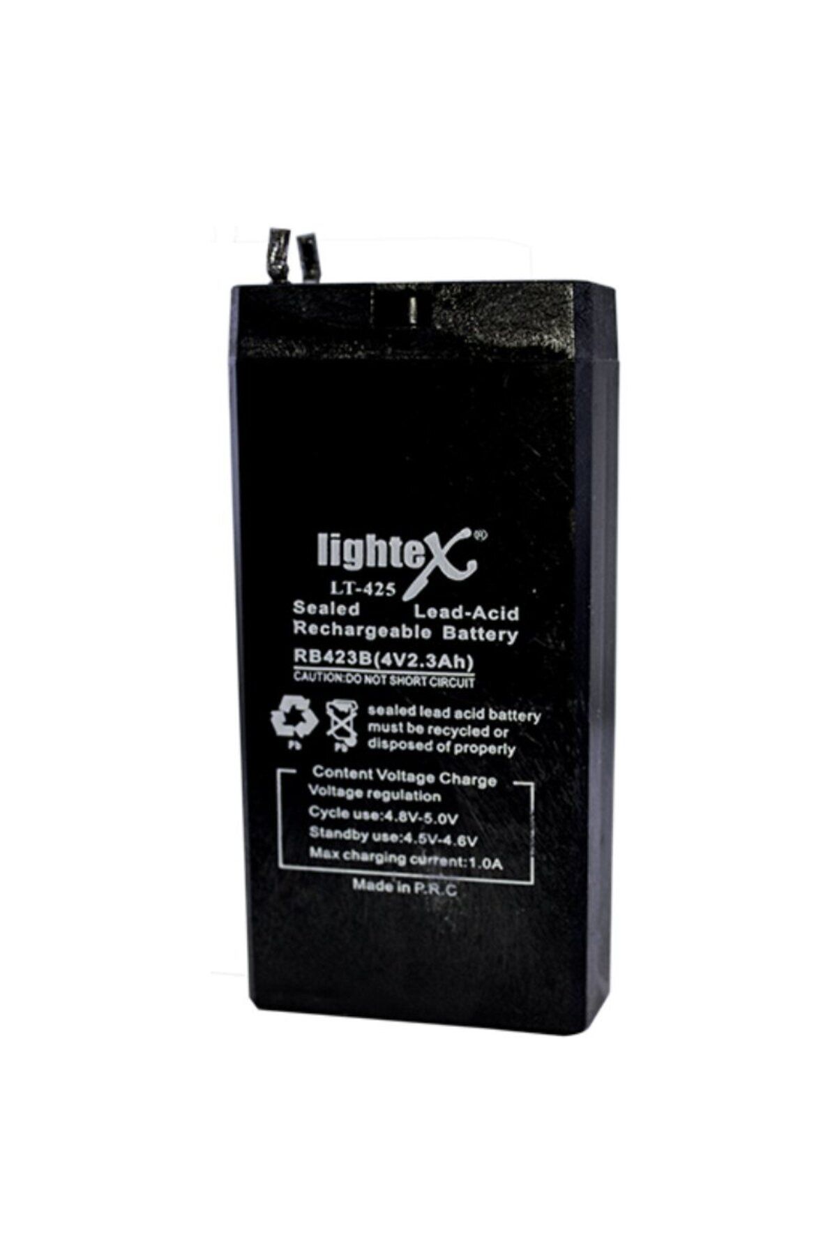 Lightex LT-425 4V 2.5Ah Akü 100x50x22mm