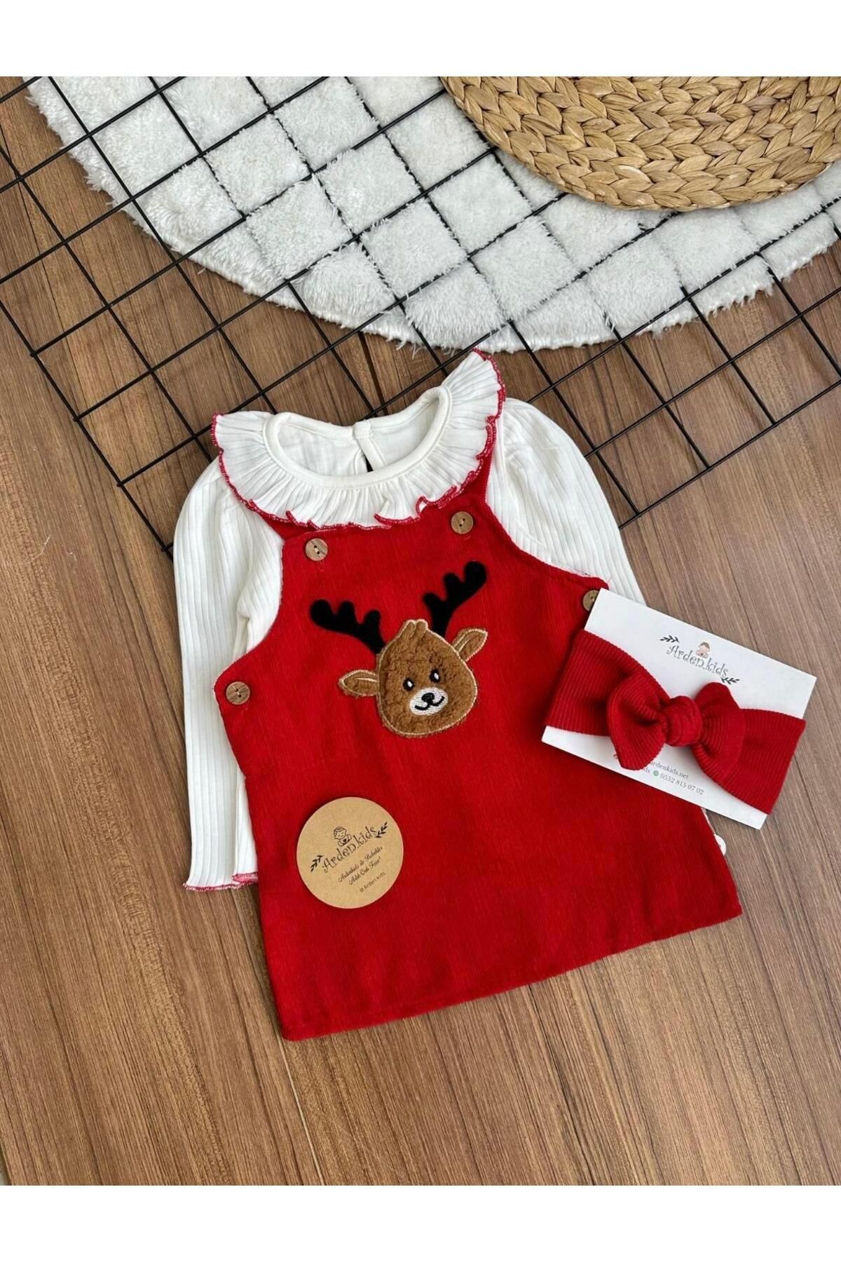ArdenKids 9-24 Ay Geyikli Yeni Yıl Konsept 3'lü Takım