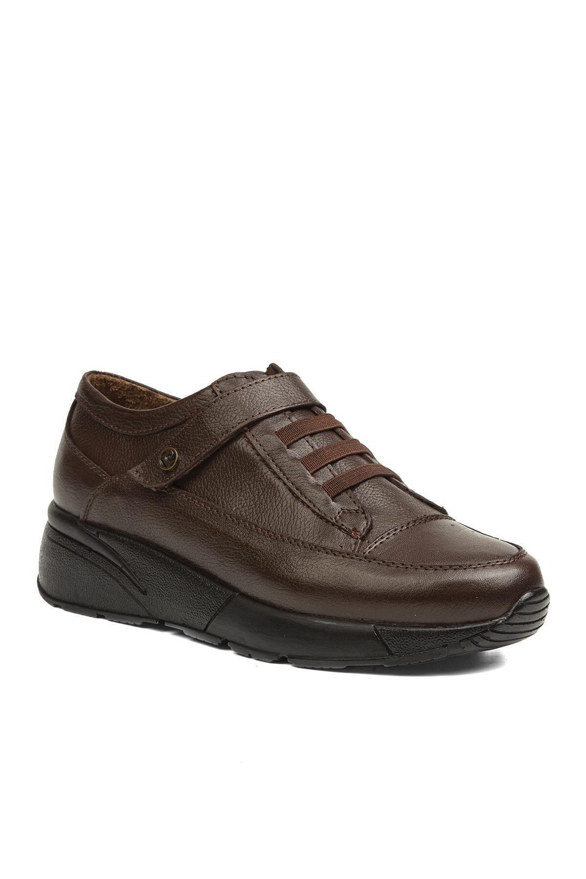 Pierre Cardin Comfort Taban Bantlı Günlük Spor Ayakkabı Kadın Sneaker Kahverengi