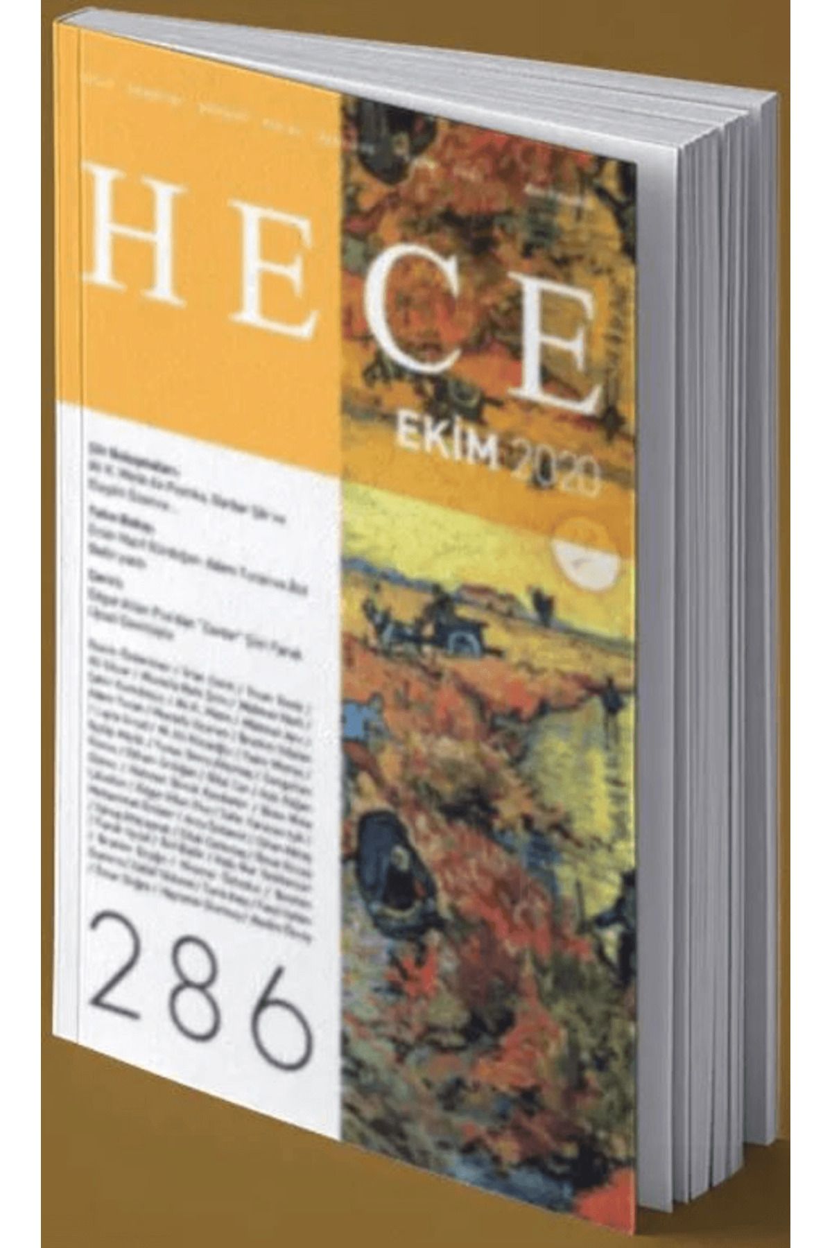 Hece Dergisi Hece Aylık Edebiyat Dergisi Sayı: 286 Ekim 2020