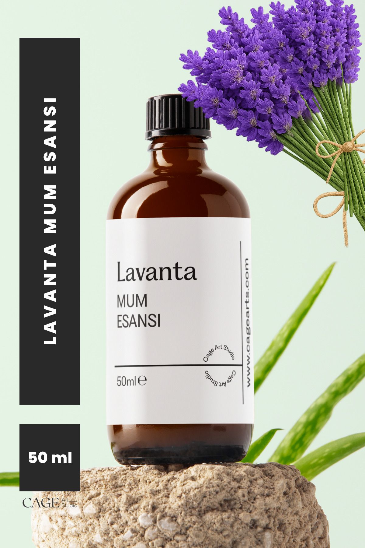 Cageartstudio Lavanta Mum Esansı 50 Ml, Yüksek Kalite Mum Esansı, Mum Koku Esansı, Soya Wax Esansı 50ml