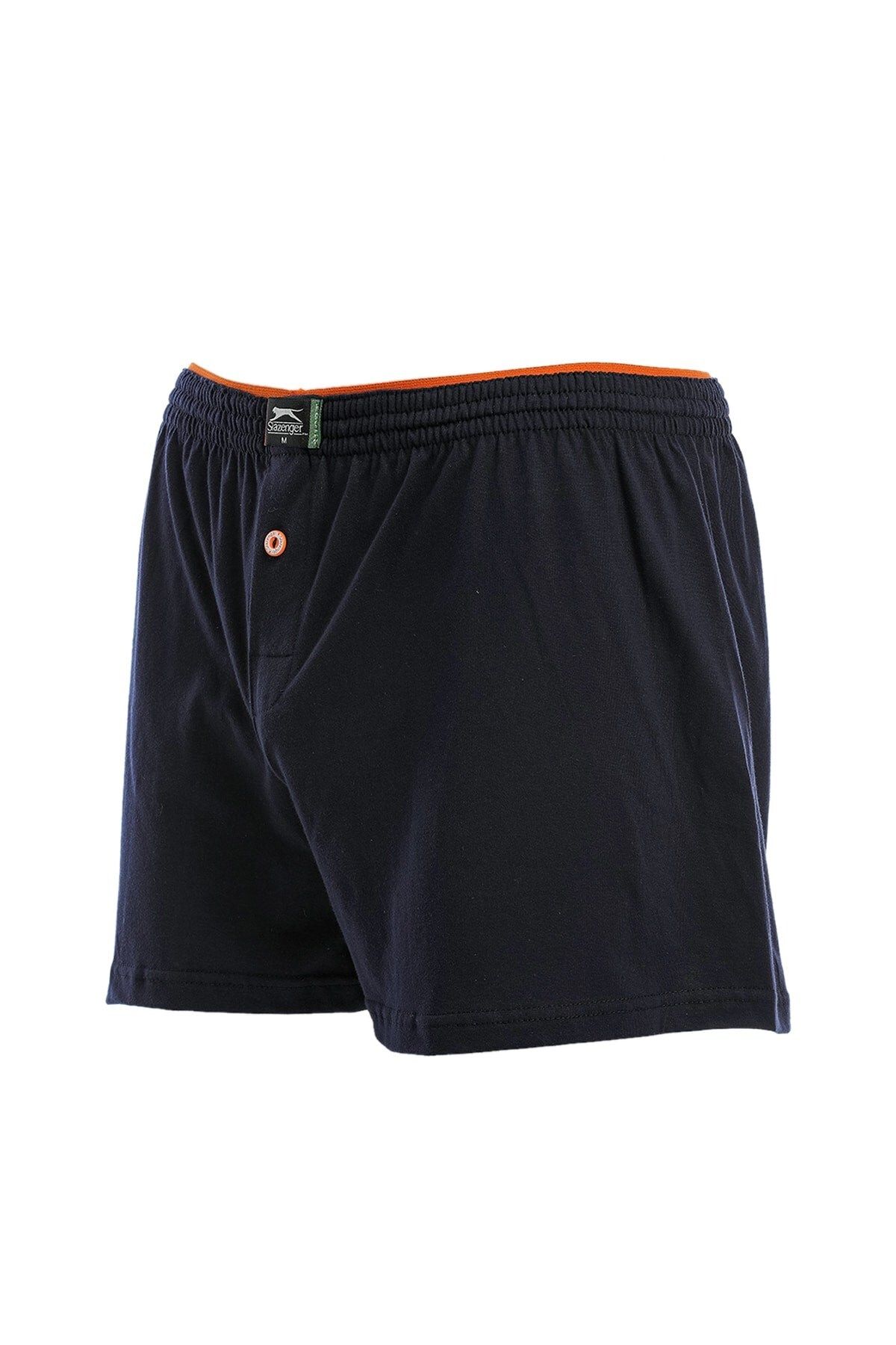 Slazenger Konforlu Rahat İç Giyim Erkek Boxer Lacivert