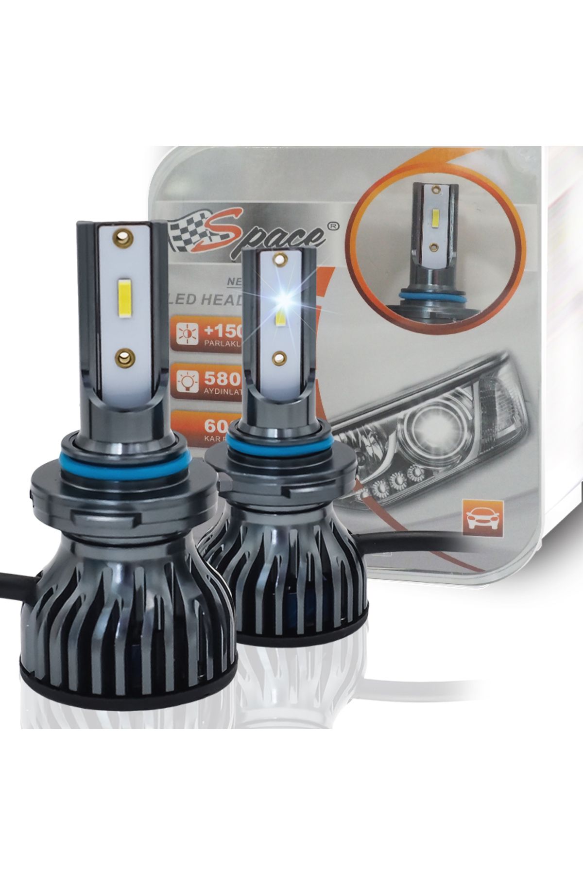 Space Led far ampulü 6000K 11600LM 12V 9006 / LAAM916