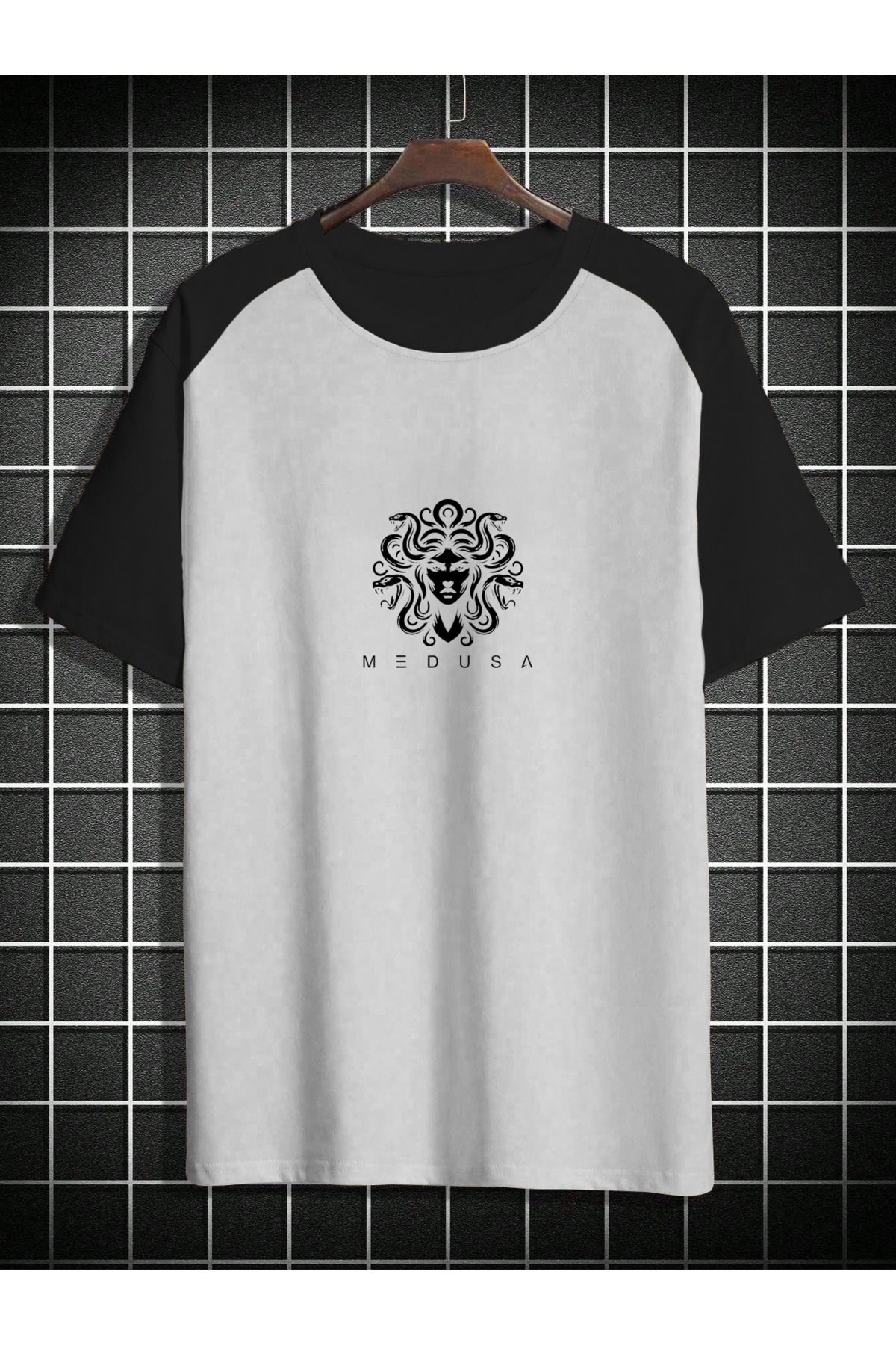 Velostra Unisex Medusa Baskılı Oversize T-shirt