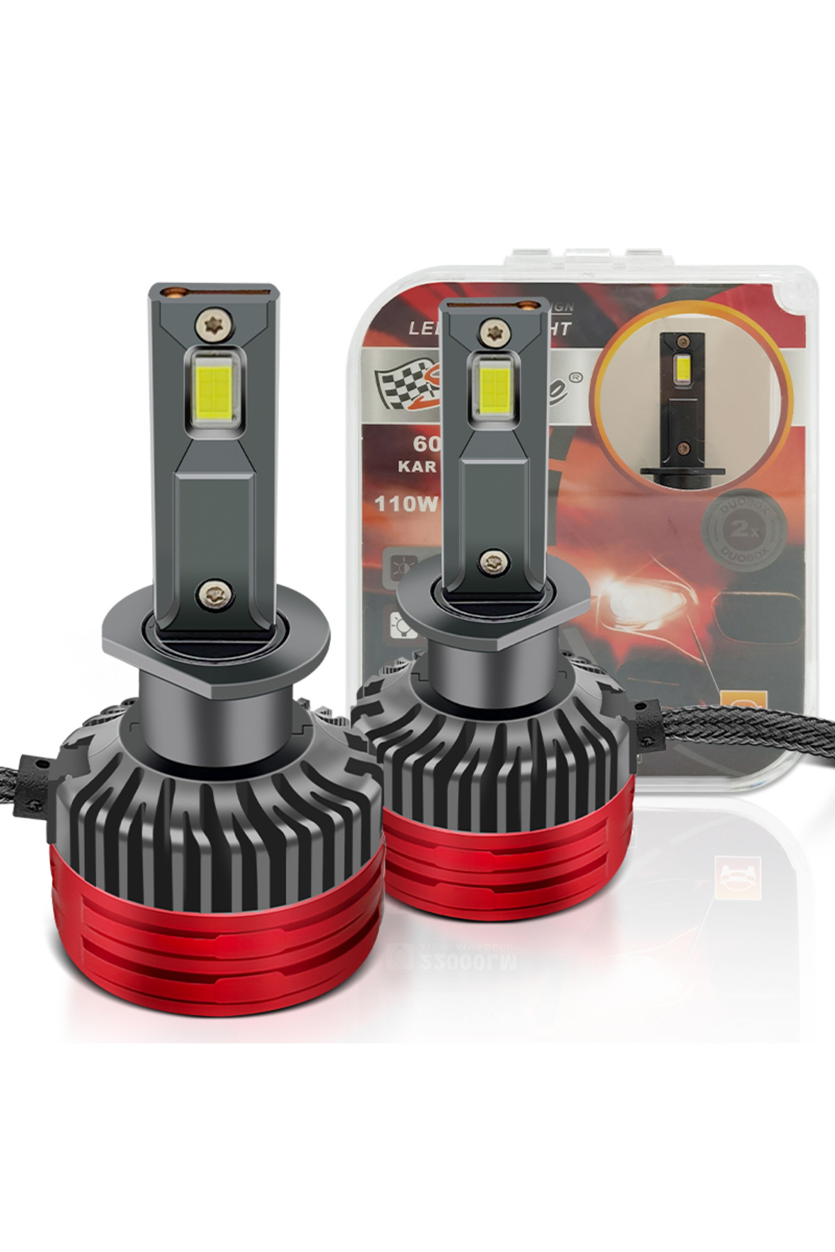 BUHARLAND Renault Clio 3 (2005-2012) H7 LED Far Ampulü Canbus 110W 22000LM (Kısa Far)