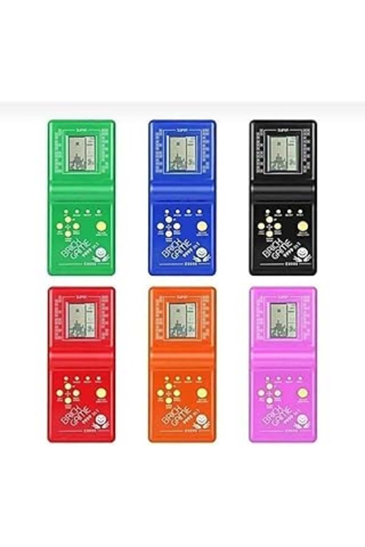 Mu Art Ahşap Mia Haniş Home Renkli Pilli Tetris Nostaljik Oyuncak Tetris Karışık Renk Pil Hediyeli