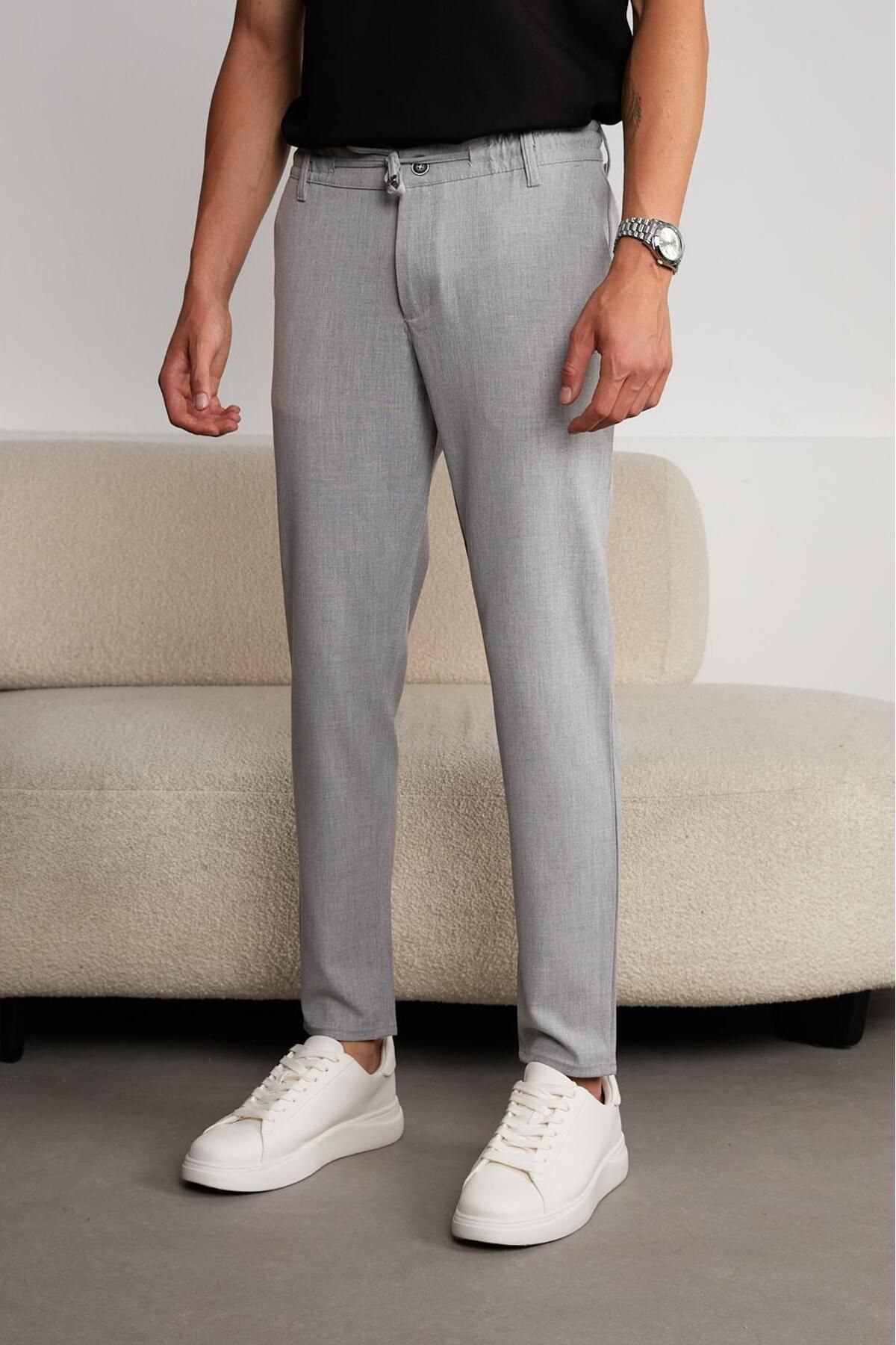 JACK CAPRİO Erkek Yeni Sezon Jogger Pantolon Likralı Yüksek Kaliteli Kumaş