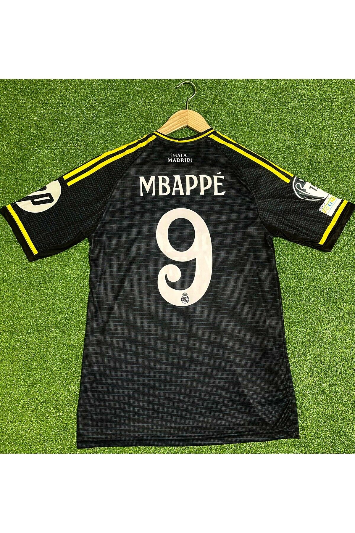 kombinezyum R./Madrid 2025/26 Sezonu #9 Kylian Mbappe Deplasman Forması (BLACK)