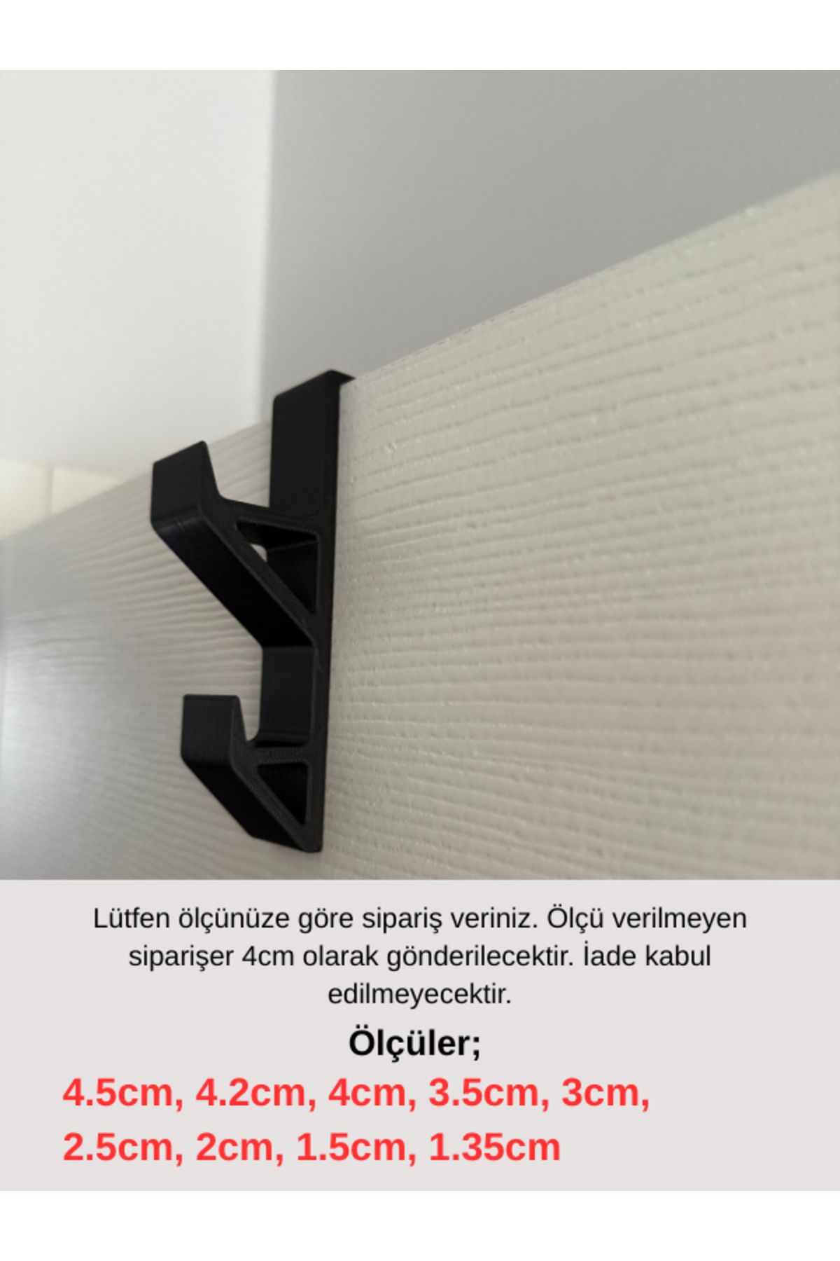 Madeora3D Kapı Üstü Askılık | Dolap Arkası Askı Aparatı | Çanta, Mont, Havlu, Bornoz Askısı – Özel Ölçü