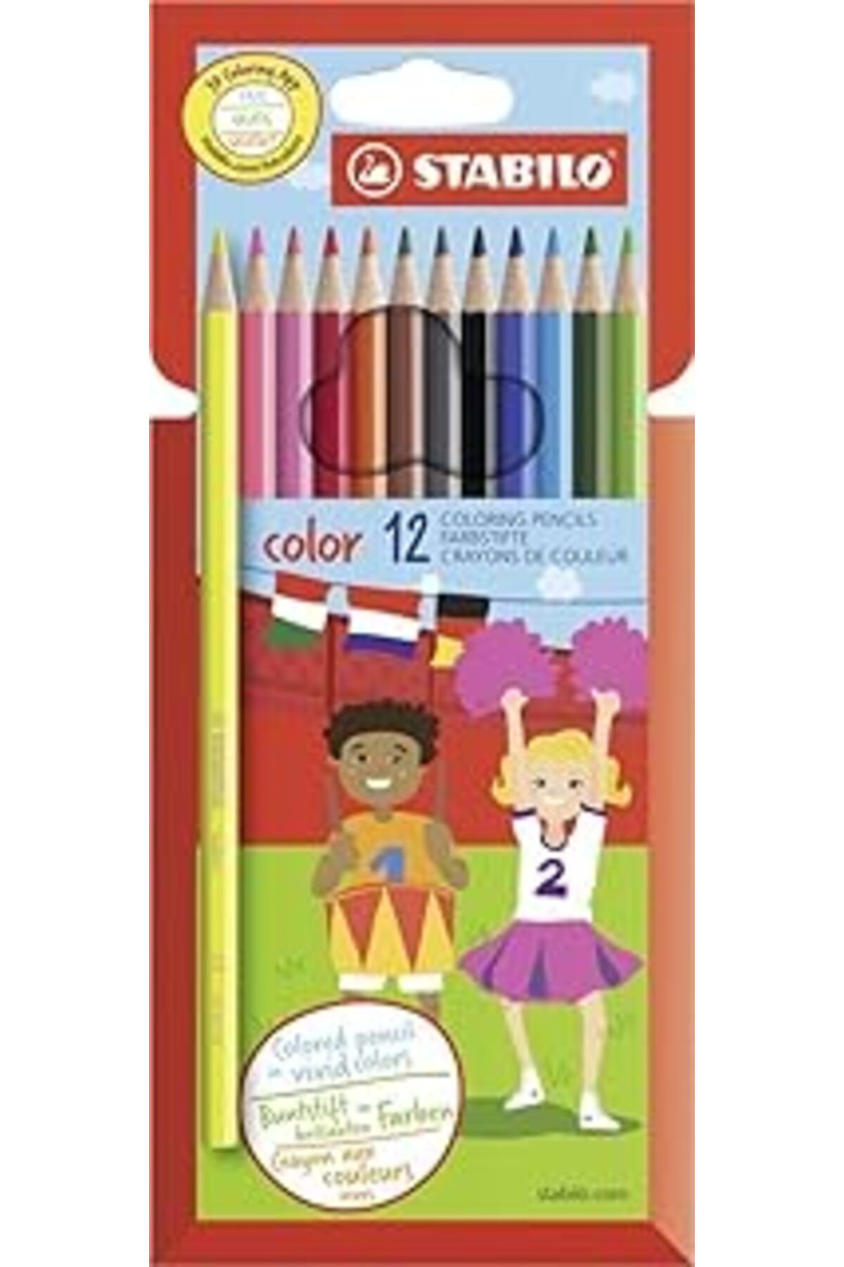 Mu Art Ahşap Color Kuru Boya 12'Li Hartung