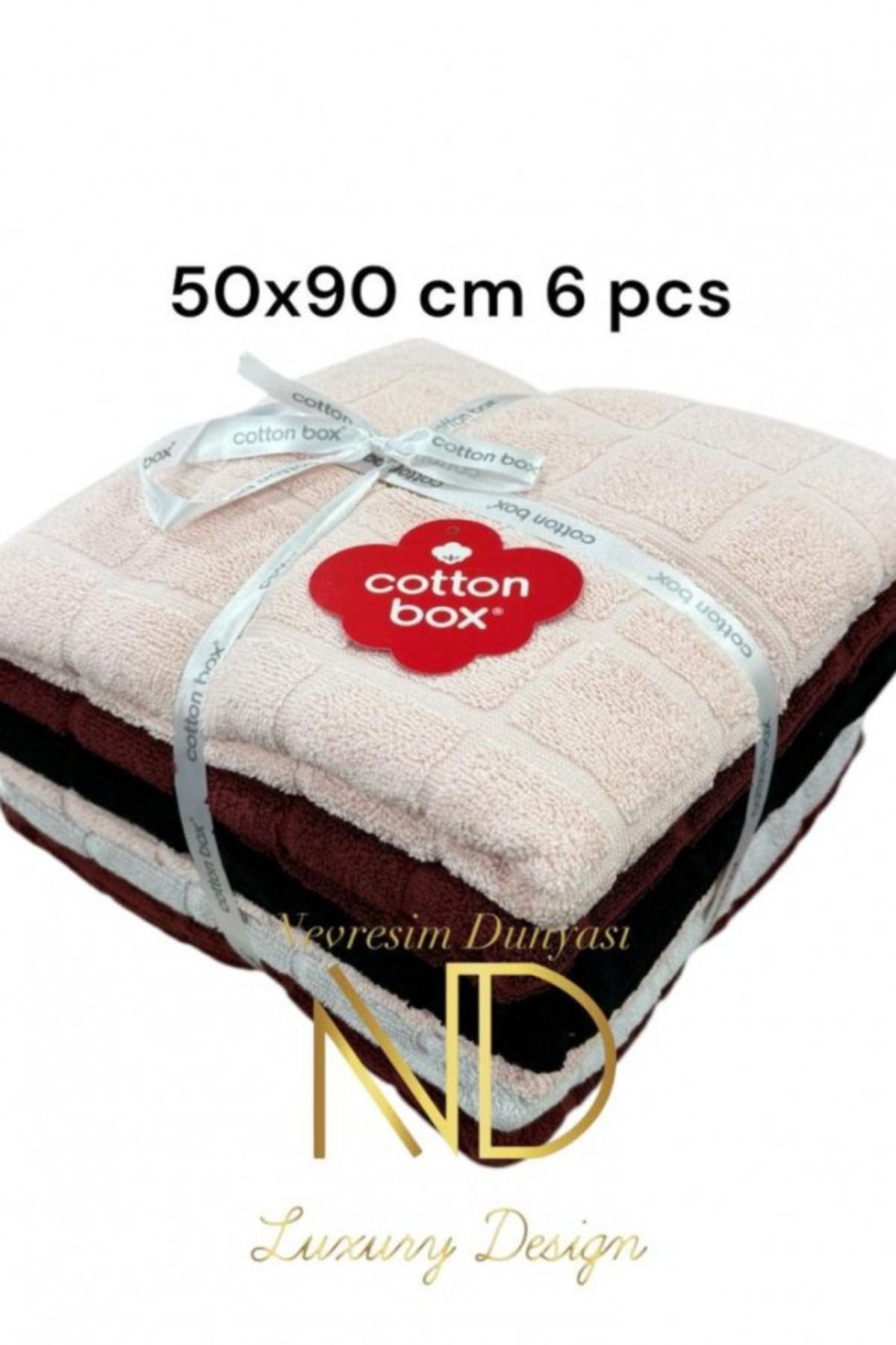 seremea home COTTON BOX 6LI JAKARLI DAMA HAVLU SETİ
