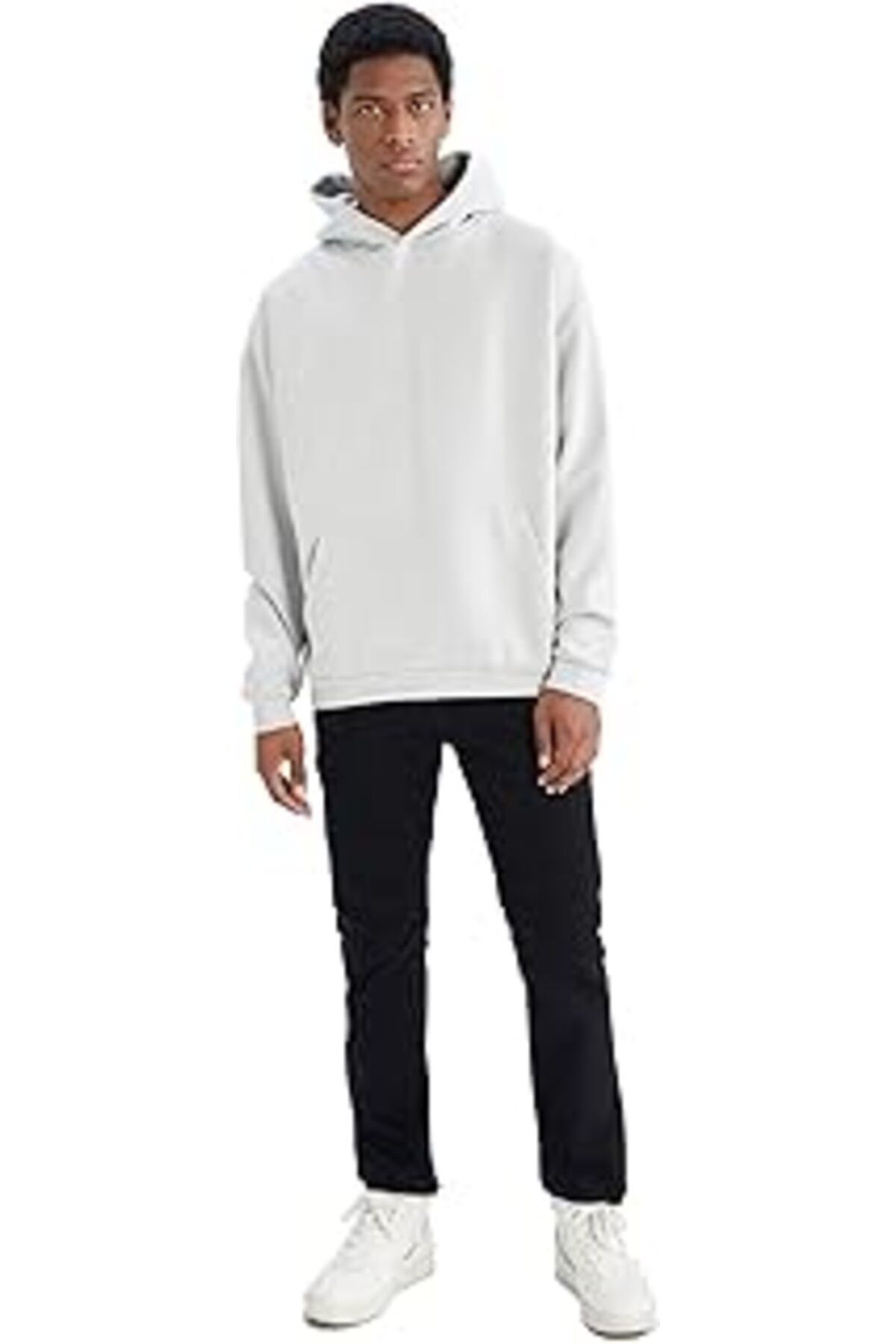 NETWORK ART Defacto Oversize Fit Kapüşonlu Kanguru Cepli İçi Yumuşak Tüylü Sweatshirt
