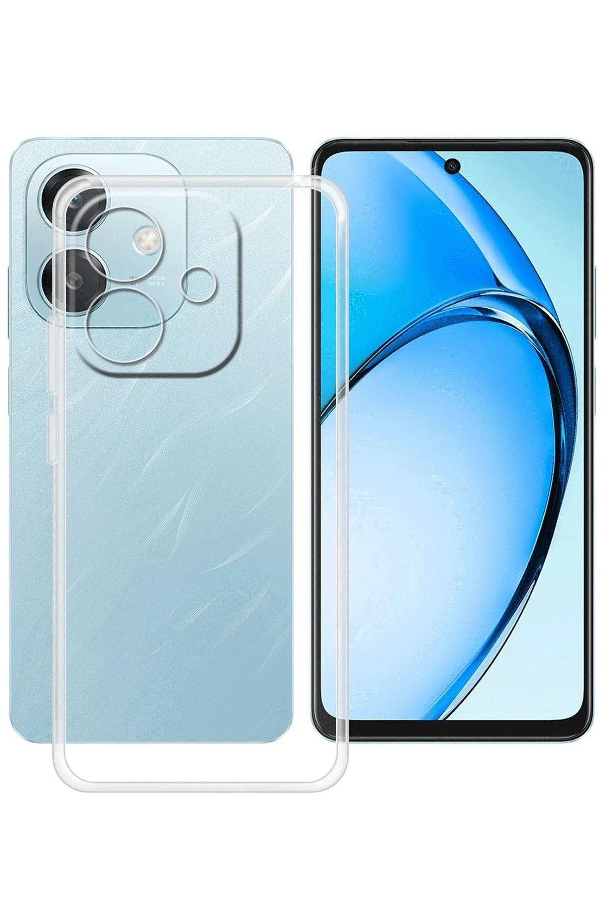 Toptan Bulurum Oppo A3 Kılıf Lüx Şeffaf Silikon