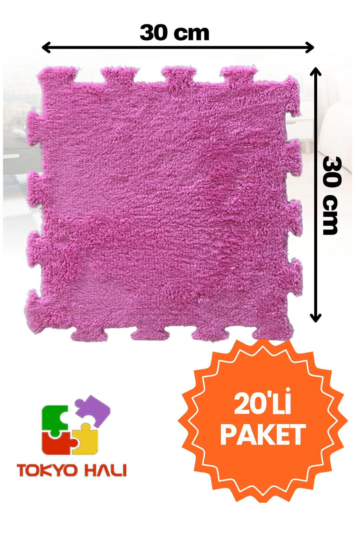 Tokyo Halı Puzzle Halı, Kendi Tasarımını Oluştur, Yapboz Halı, Peluş Halı