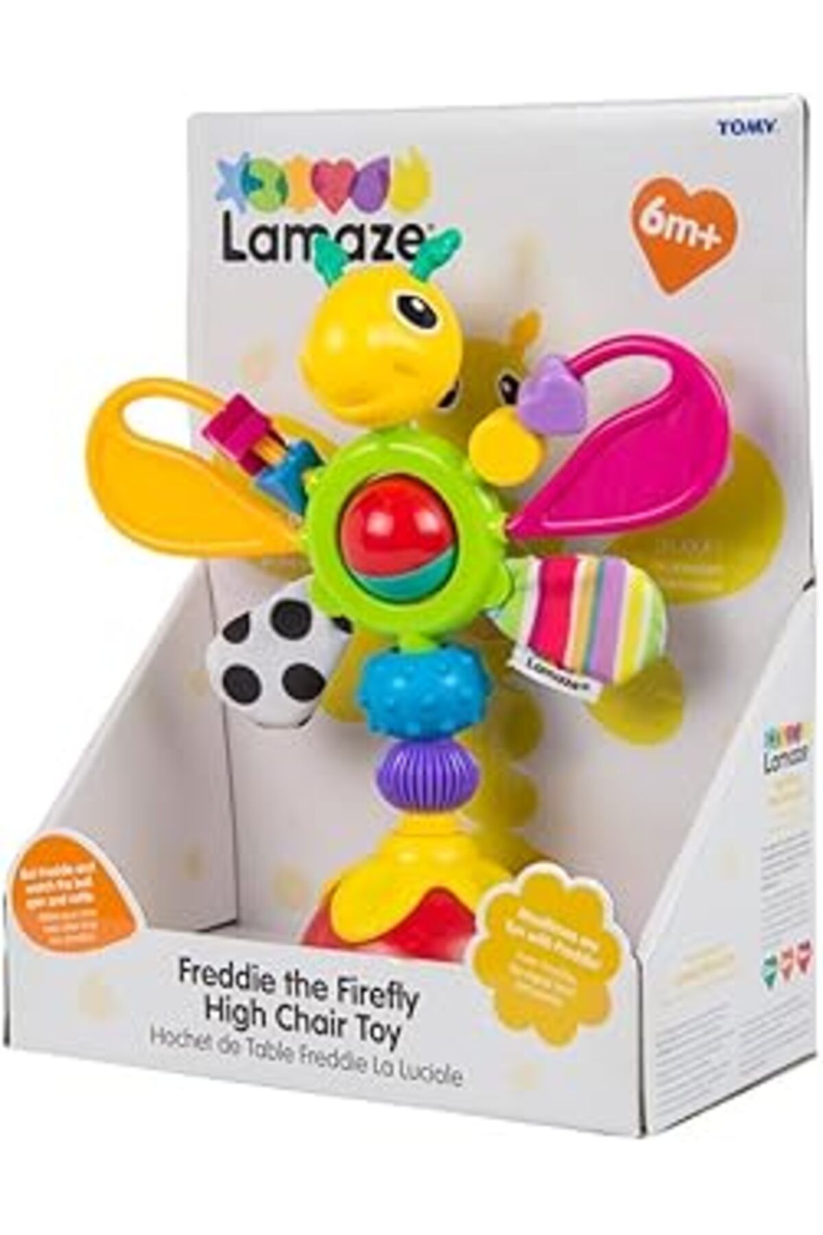 Pazarcan Lamaze Babyspielzeug "Freddie, Das Glühwürmchen" Mehrfarbig - Hochwertiges Hochstuhlspielzeug - Ver