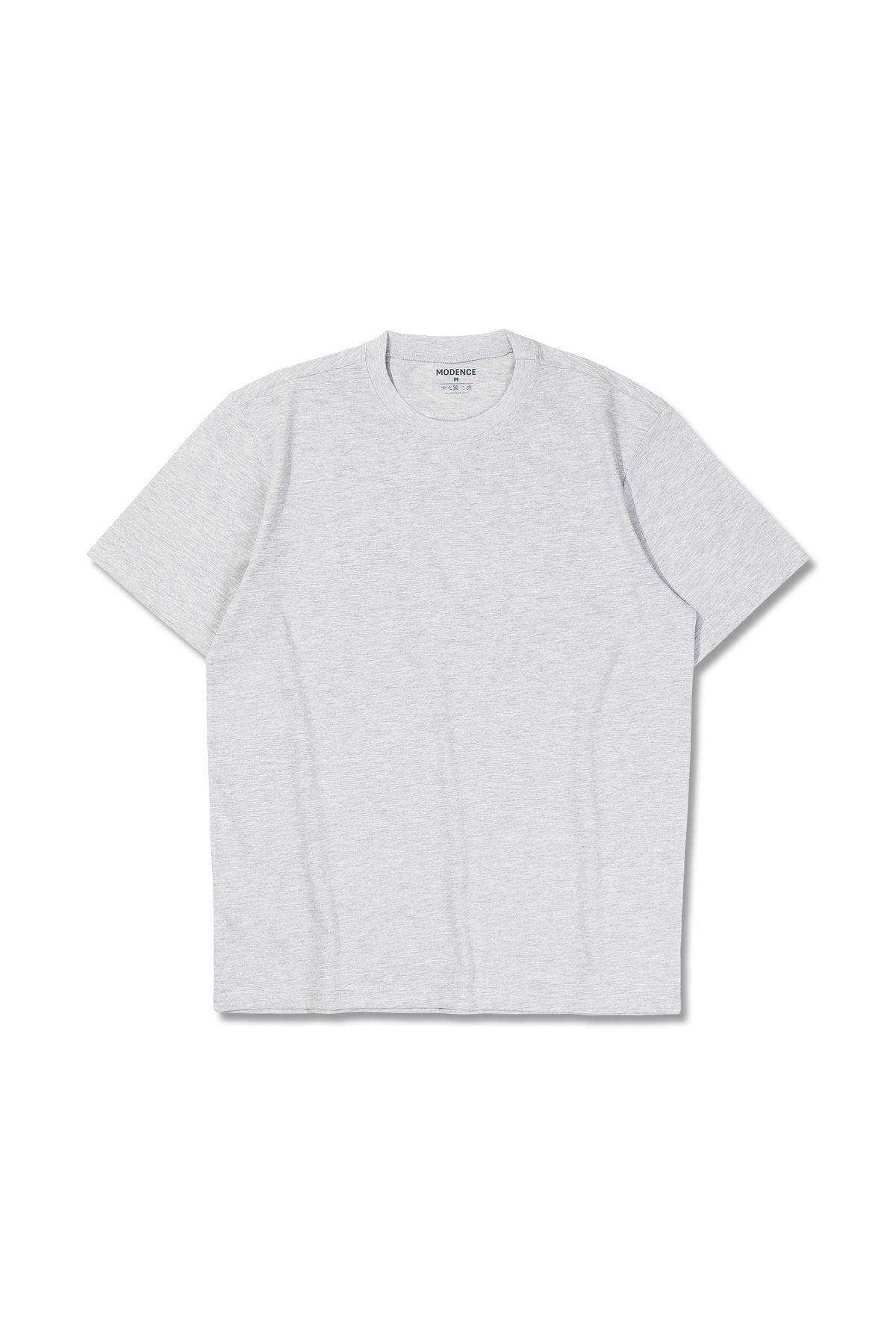 modence Unisex Regular Kesim %100 Pamuk Yumuşak Dokulu Basic Bisiklet Yaka Tişört