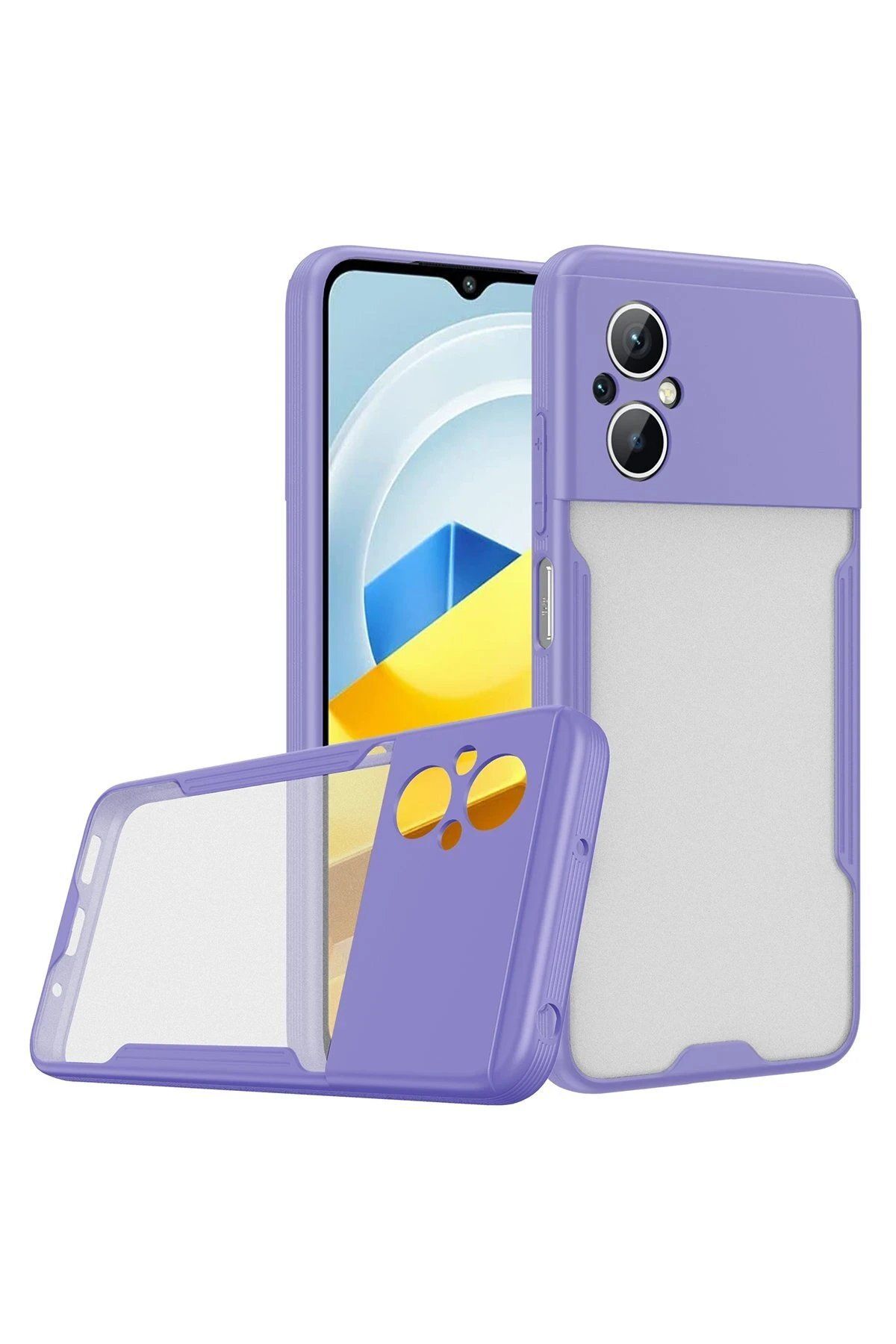 Toptan Bulurum Xiaomi Poco M5 Kılıf Platin Silikon - Lila