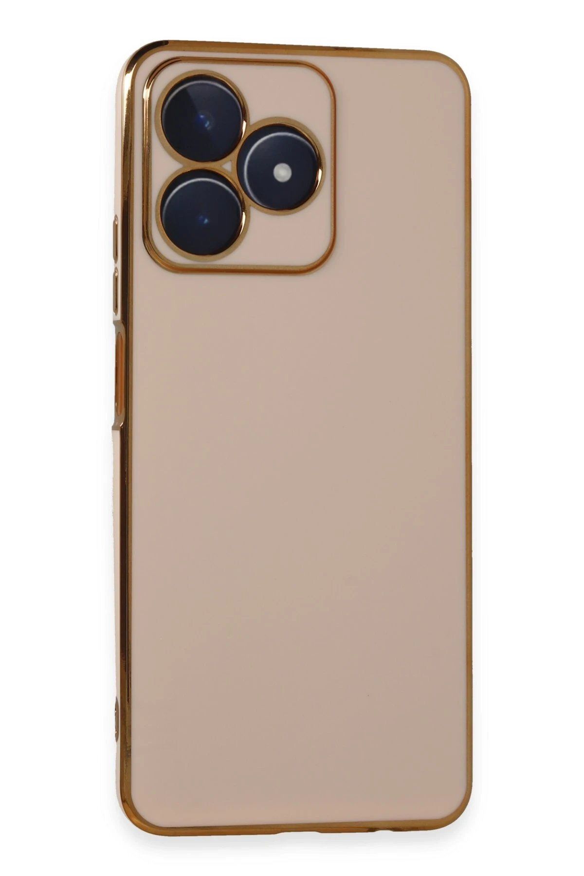 Toptan Bulurum Realme C53 Kılıf Volet Silikon - Pembe