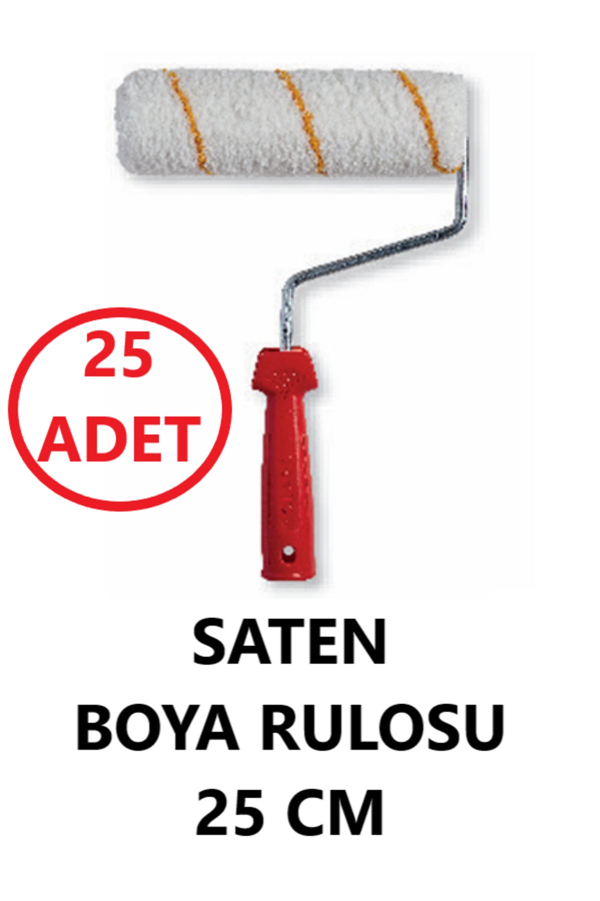 ROLART SATEN BOYA RULO 25 CM - 25 ADET