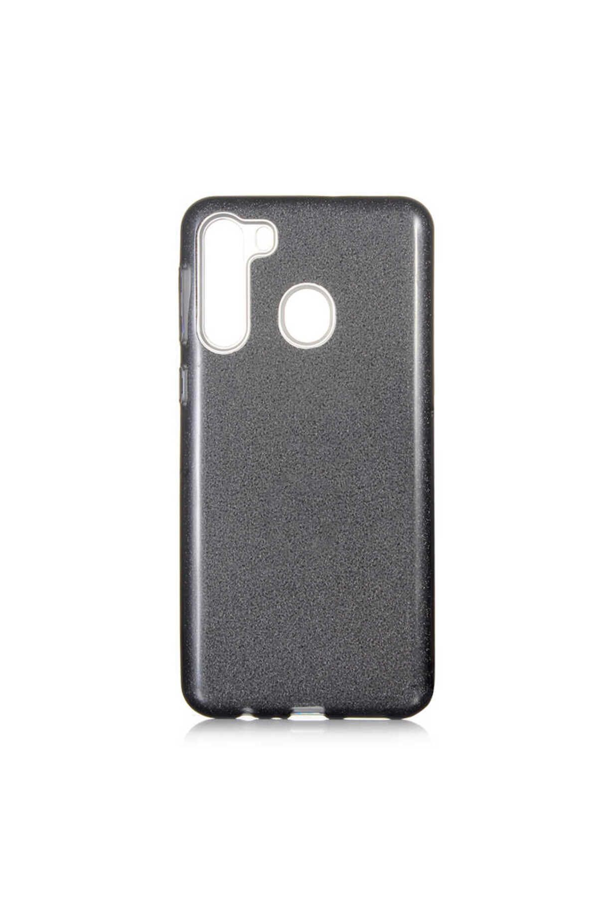 halkhouse Galaxy A21 Kılıf Renkli Simli Parlak Şık Sert Kadın Kapak Shining Silikon