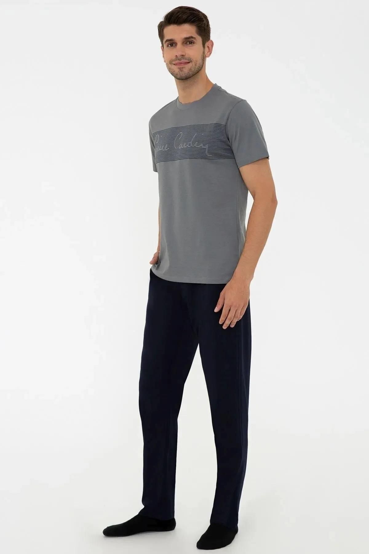 Pierre Cardin %100 Pamuk Erkek Pijama Takım