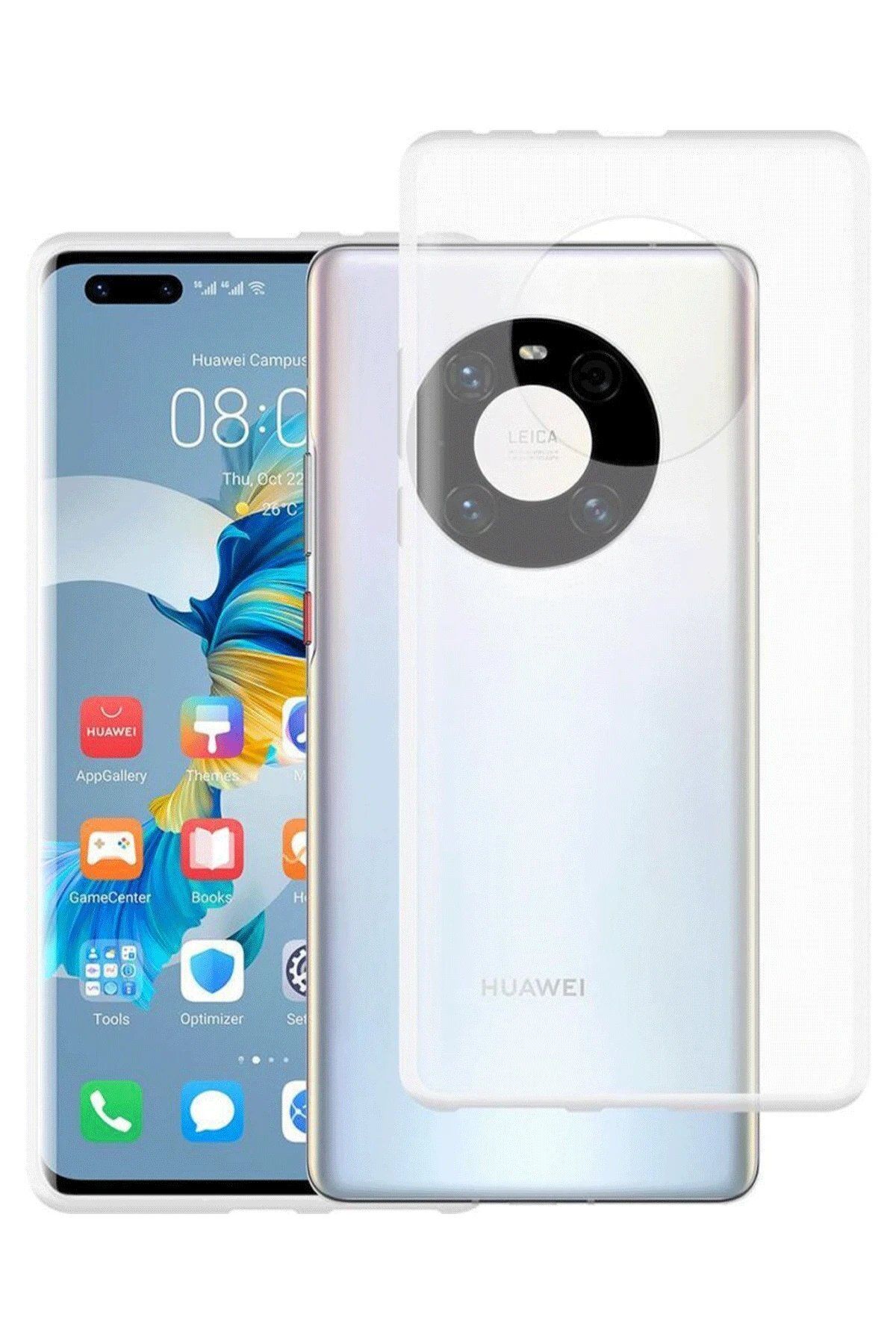 Toptan Bulurum Huawei Mate 40 Pro Kılıf Lüx Şeffaf Silikon