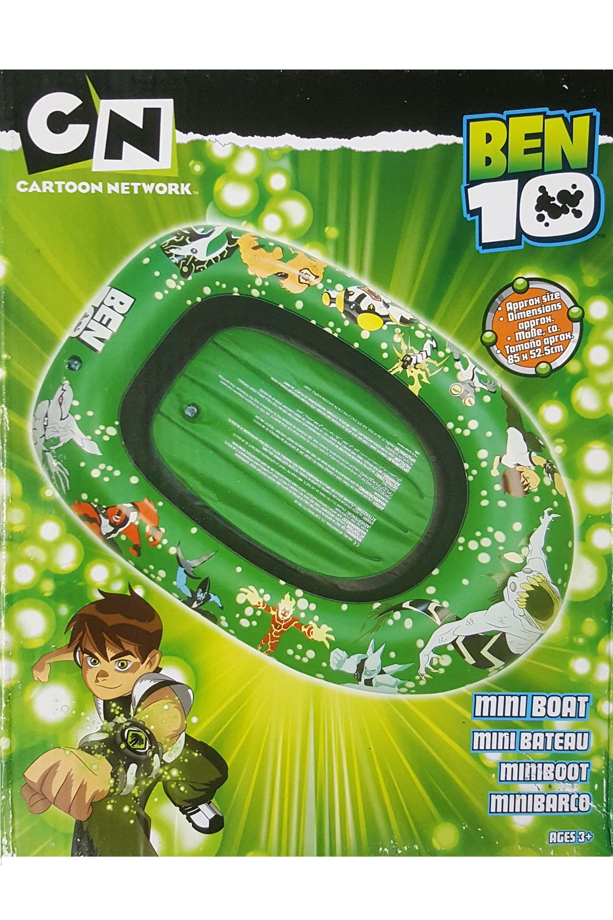 direkstoktan Çocuklar Için Şişme Deniz Botu BEN10 Şişme Bot - BEN10 Inflatable Boat 100CM