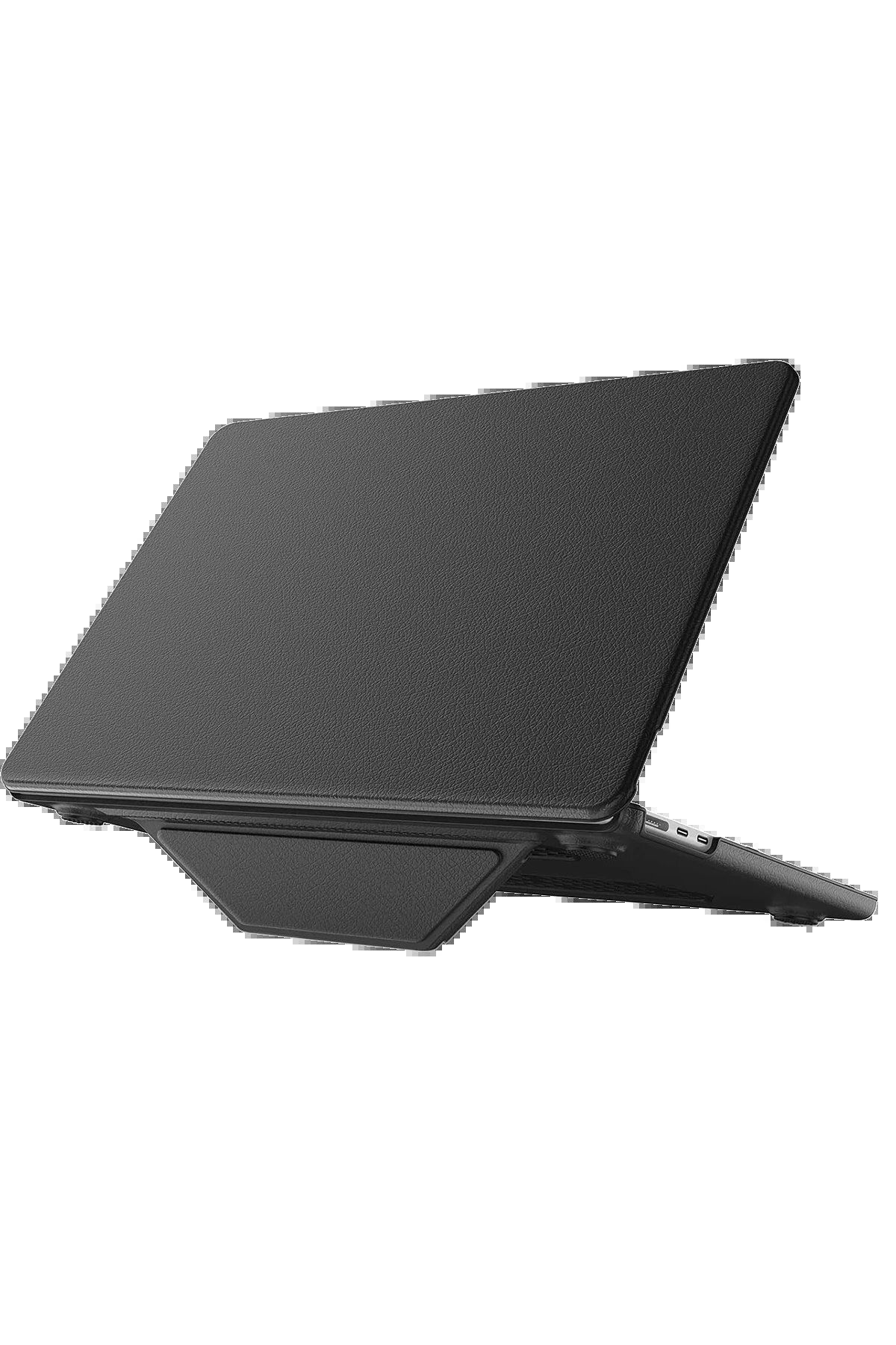 Toptan Bulurum Macbook Air 15 2024 Macbook Deri Kapak - Siyah Uyumlu